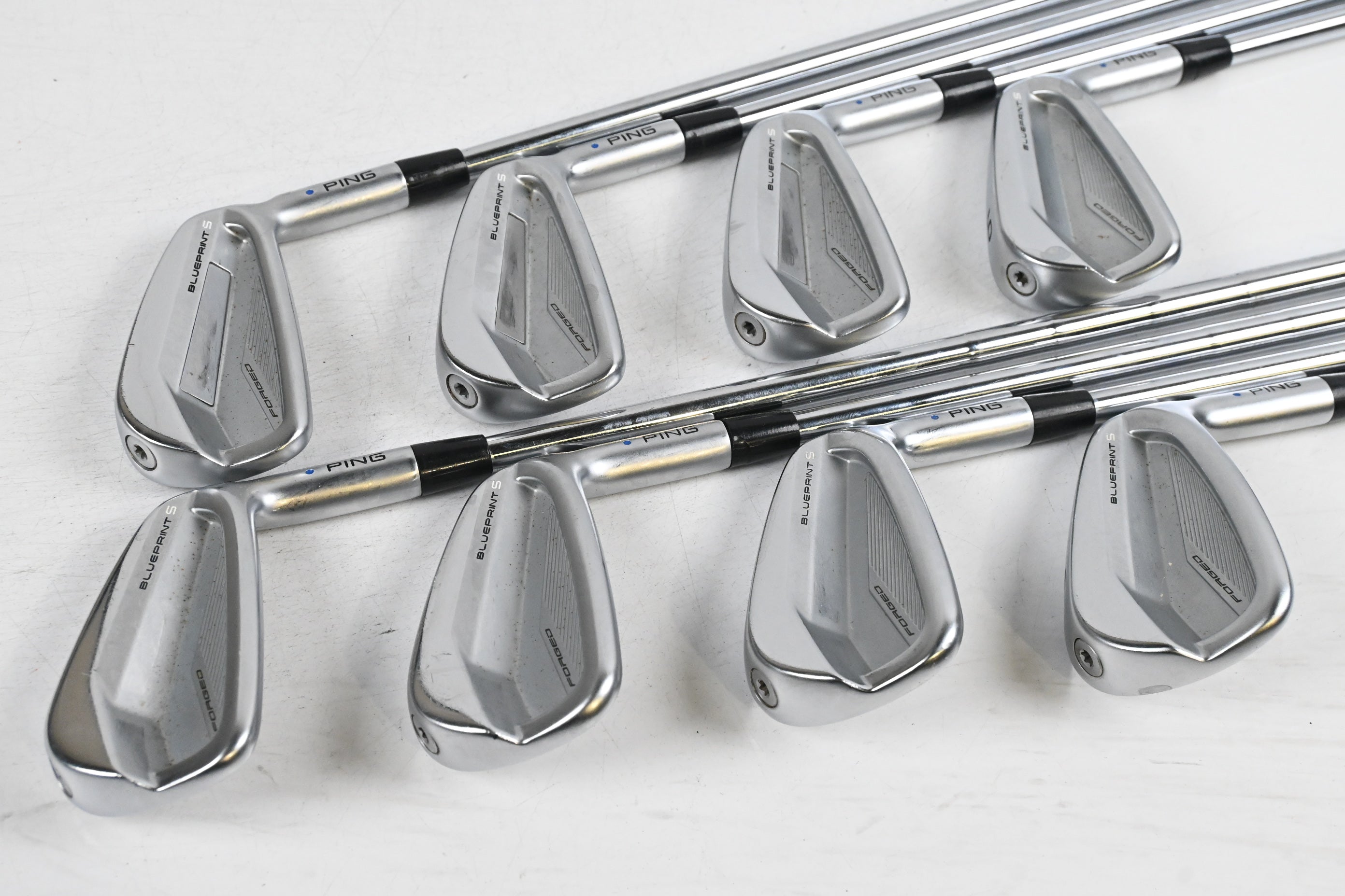 Ping Blueprint S Irons / 3-PW / Blue Dot / Stiff Flex KBS Tour 130 Shafts