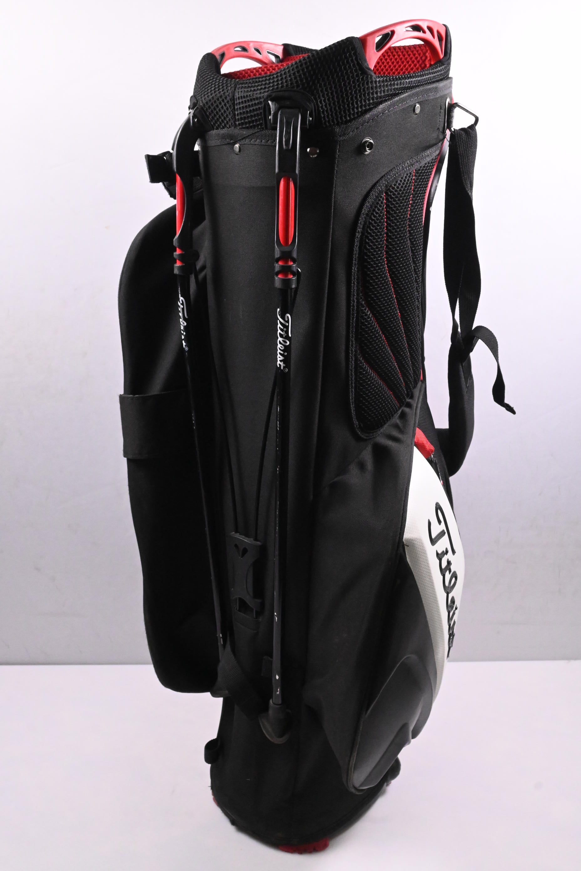 Titleist Premium Stand Bag / 4-Way Divider / Black, White, Red