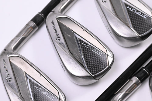 Taylormade Stealth Irons / 4-PW+GW+SW+LW / Stiff Flex Ventus Red 7 Shafts