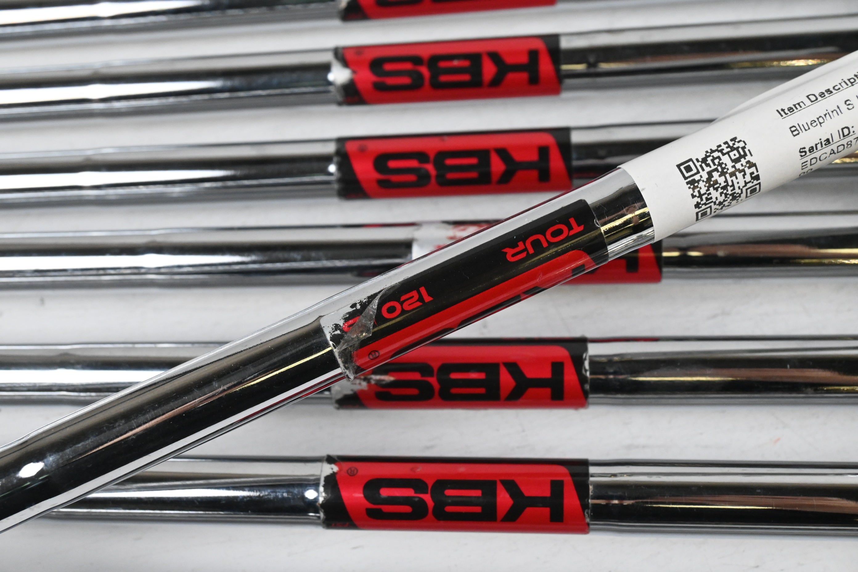 Ping Blueprint S Irons / 3-PW / Blue Dot / Stiff Flex KBS Tour 130 Shafts