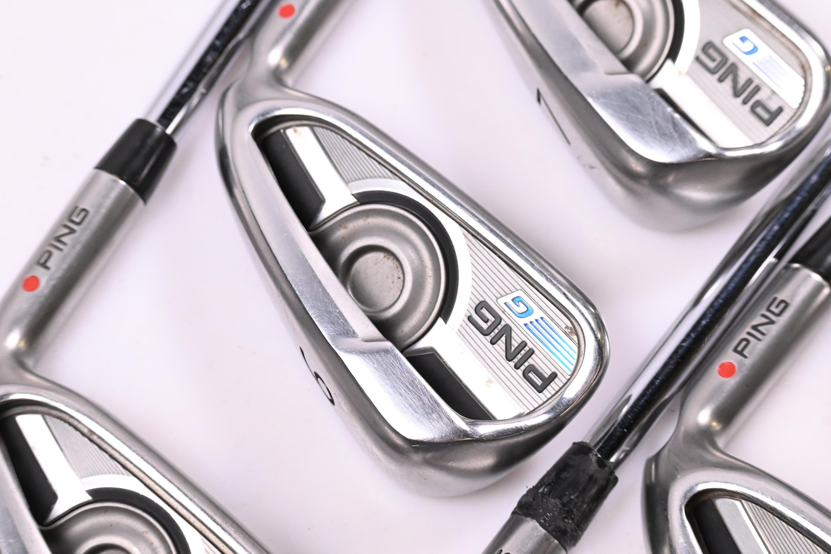 Ping G Series Irons / 5-PW / Red Dot / Regular Flex Ping AWT 2.0 Shafts