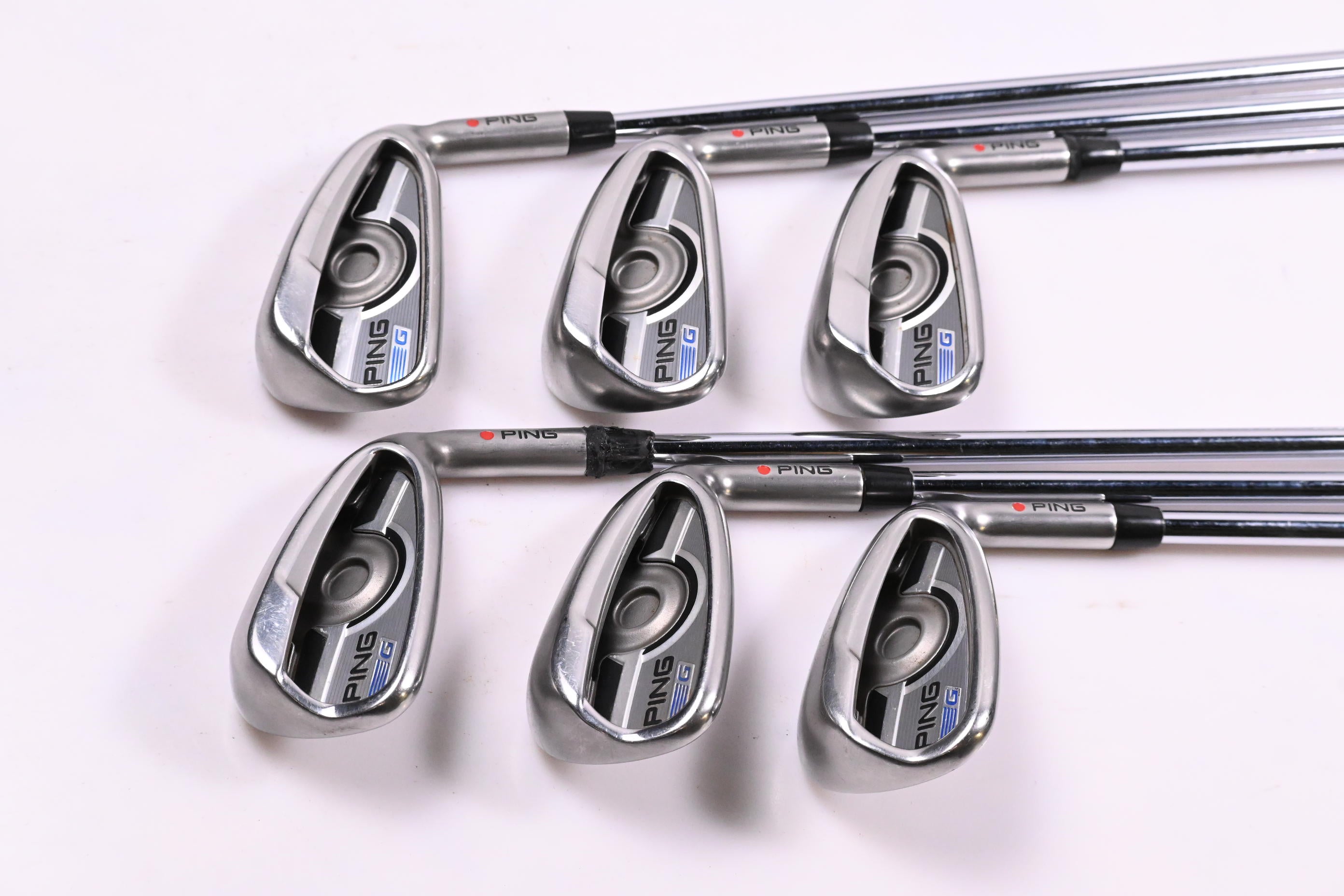 Ping G Series Irons / 5-PW / Red Dot / Regular Flex Ping AWT 2.0 Shafts