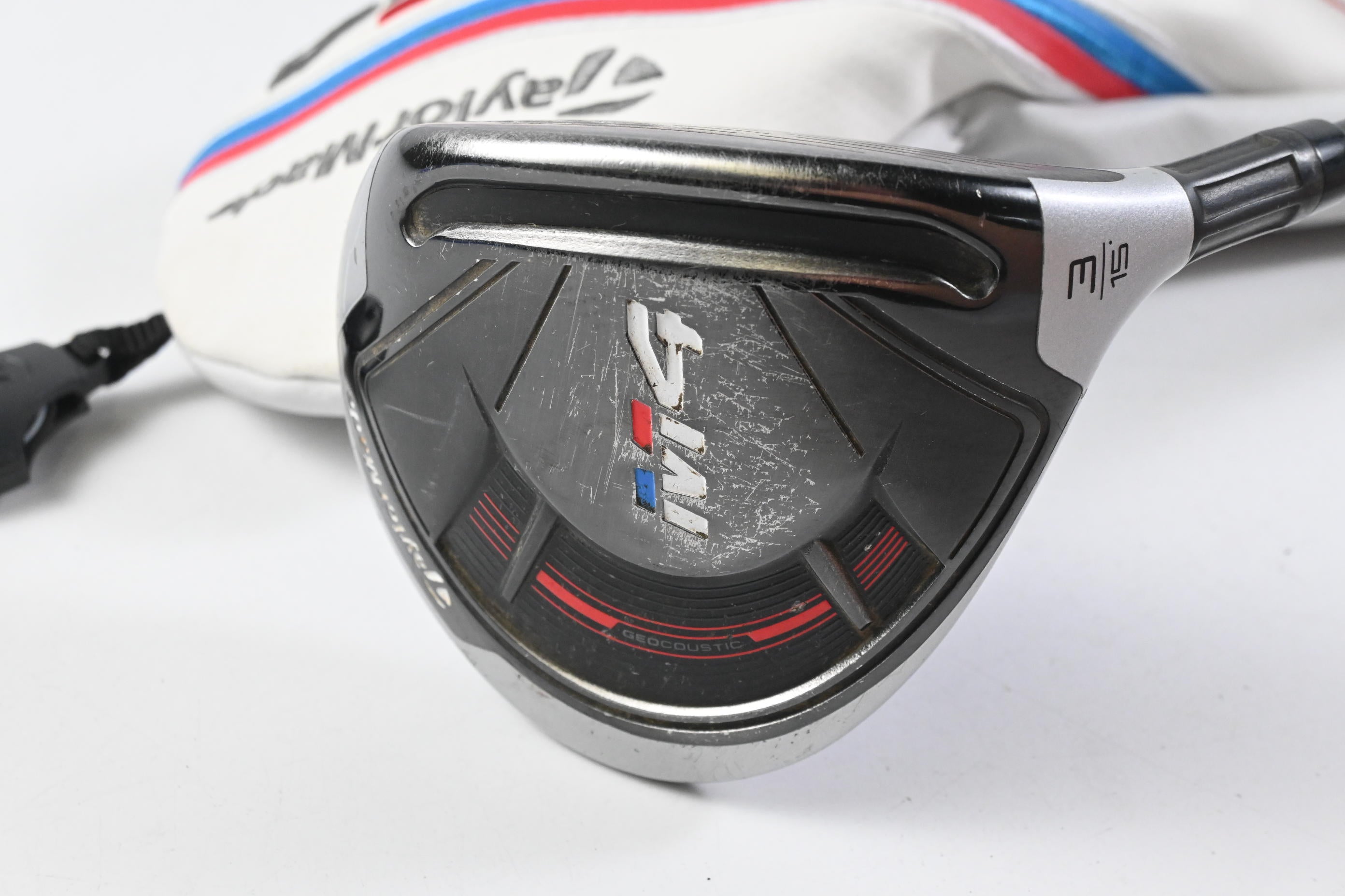 Taylormade M4 #3 Wood / 15 Degree / Stiff Flex Fujikura Atmos Red 6 Shaft