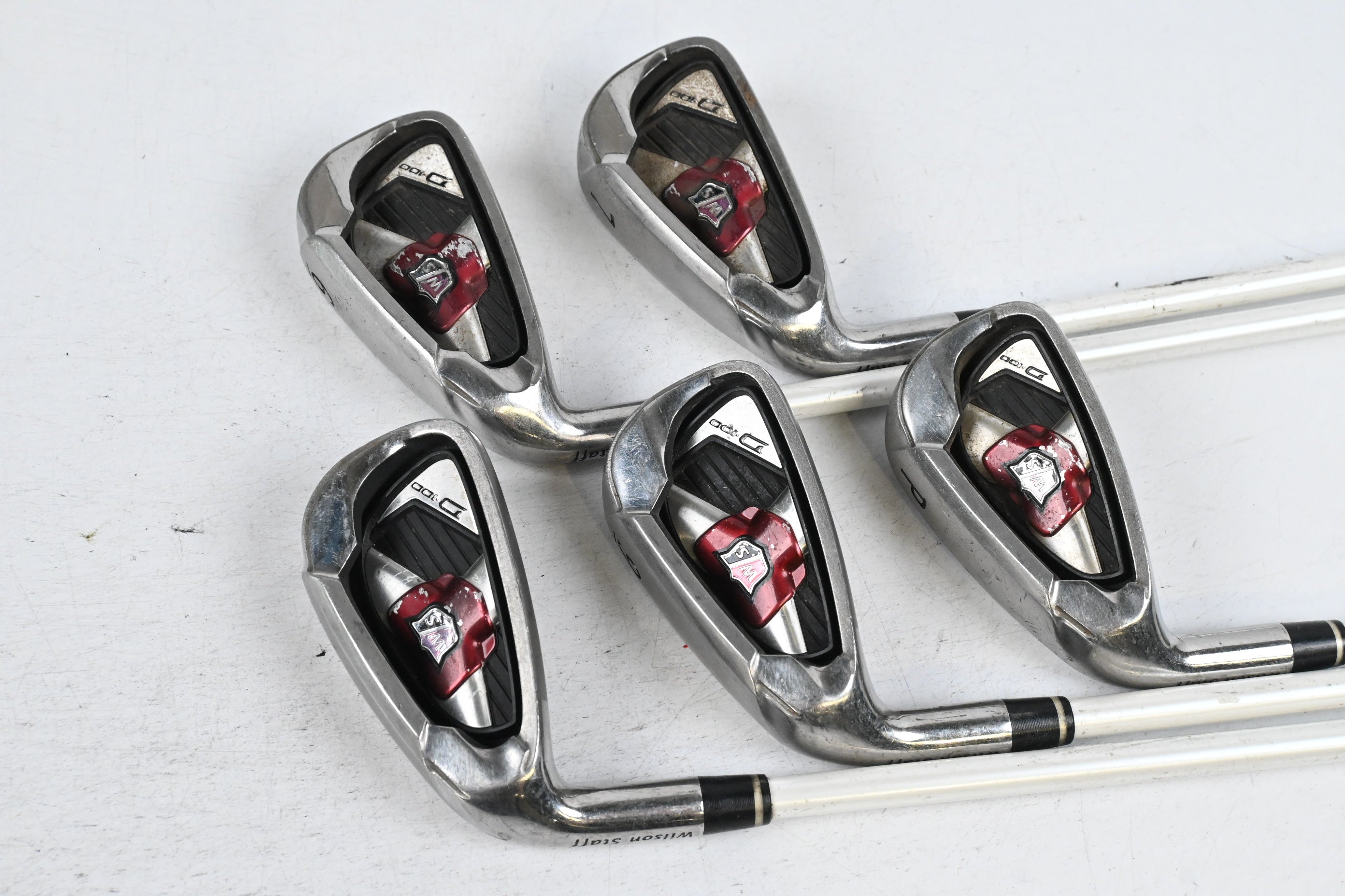 Ladies Left Hand Wilson D100 Irons / 6-PW / Ladies Flex Superlight 50 Shafts