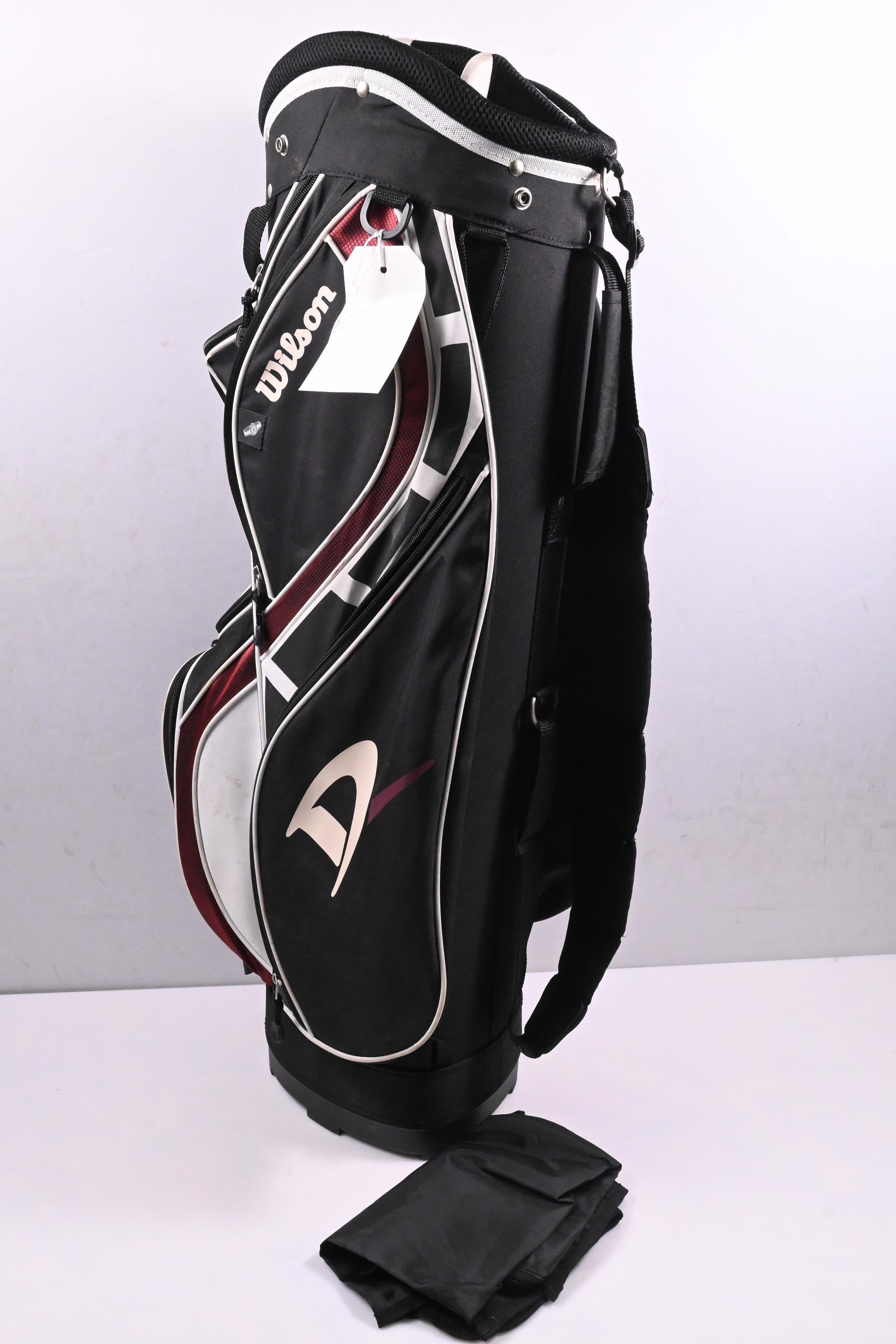 Wilson Deep Red Cart Bag / 7-Way Divider / Black, White, Red