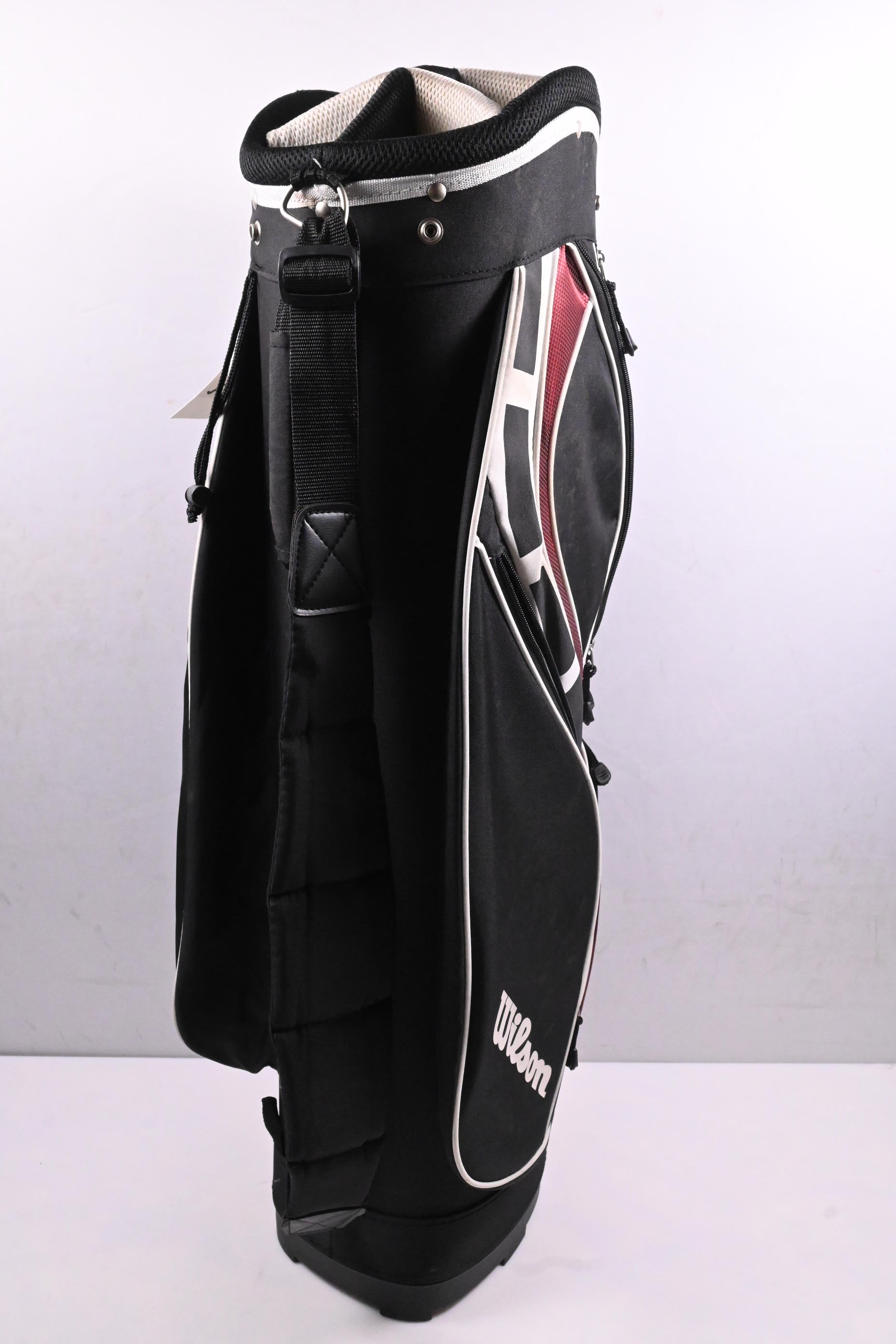 Wilson Deep Red Cart Bag / 7-Way Divider / Black, White, Red