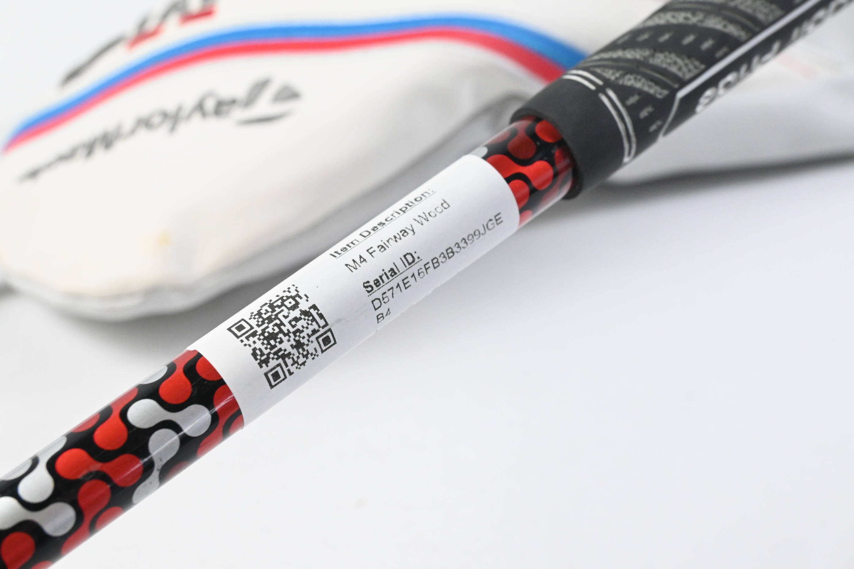 Taylormade M4 #3 Wood / 15 Degree / Stiff Flex Fujikura Atmos Red 6 Shaft