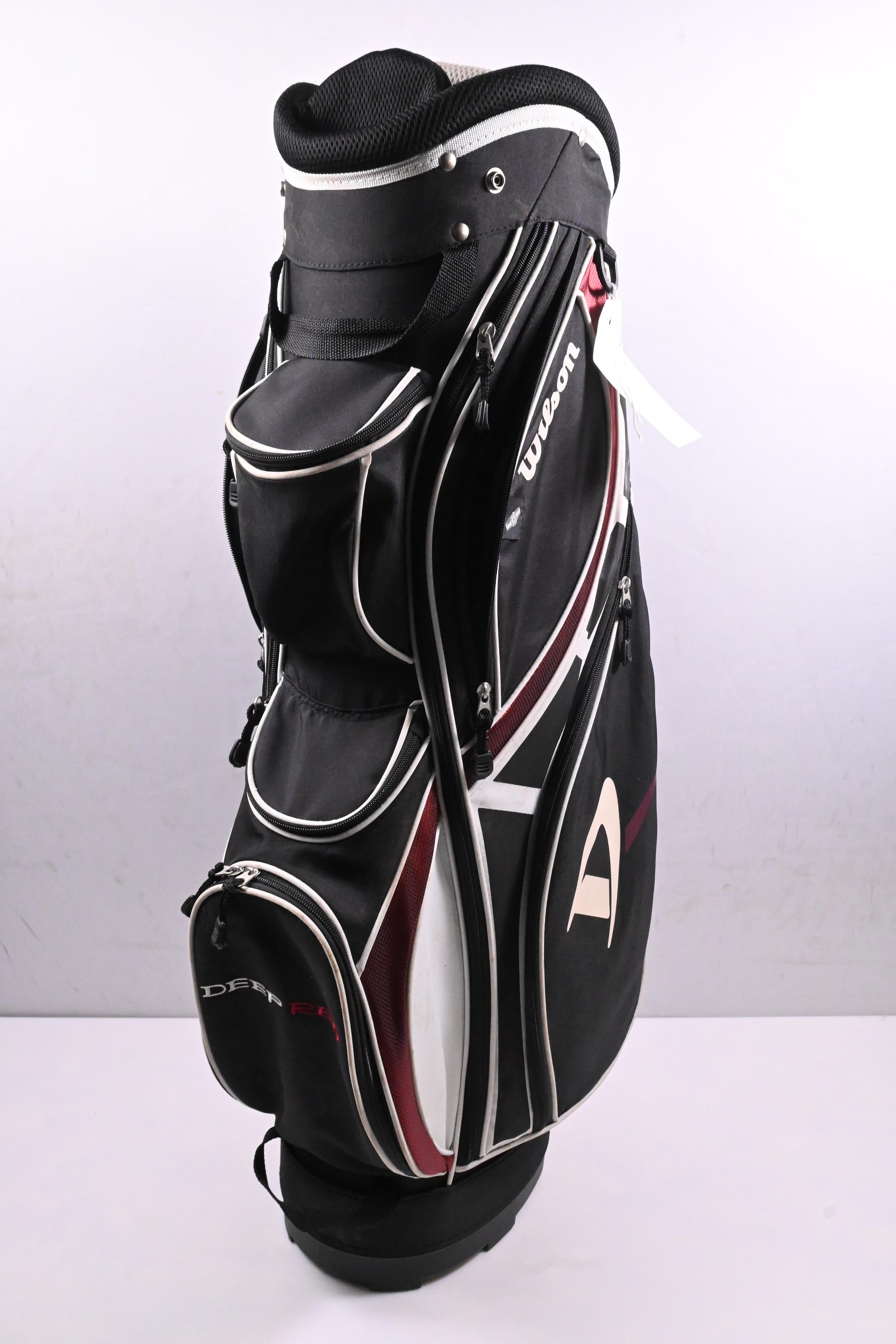 Wilson Deep Red Cart Bag / 7-Way Divider / Black, White, Red