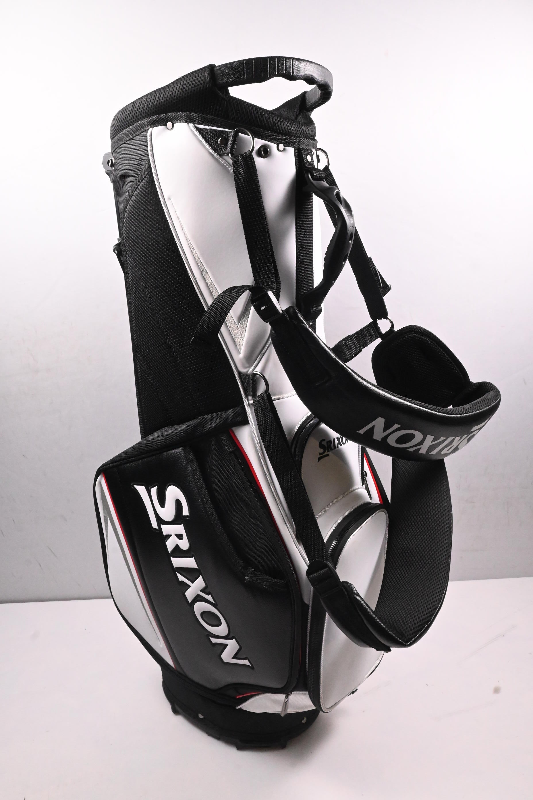 Srixon Tour Stand Bag / 5-Way Divider / Black, White, Red