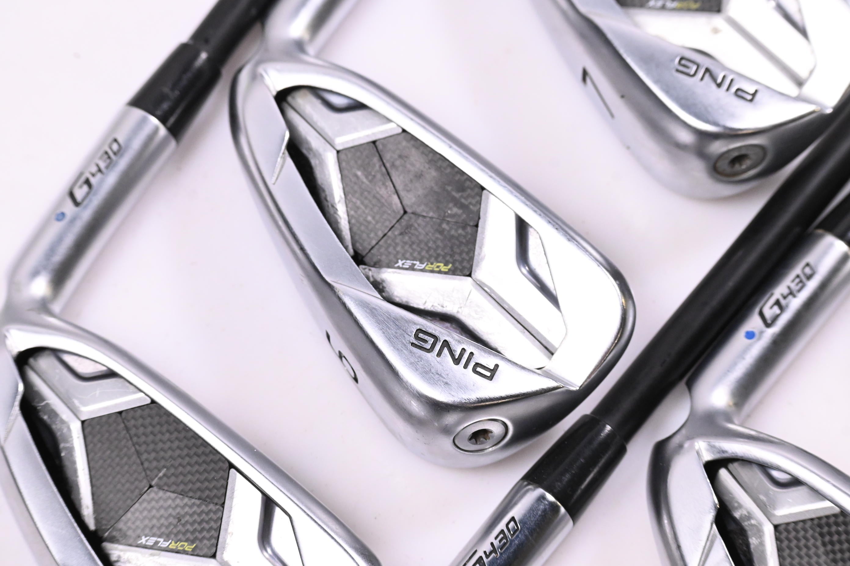 Ping G430 Irons / 5-PW / Blue Dot / Regular Flex Ping Alta CB Black Shafts