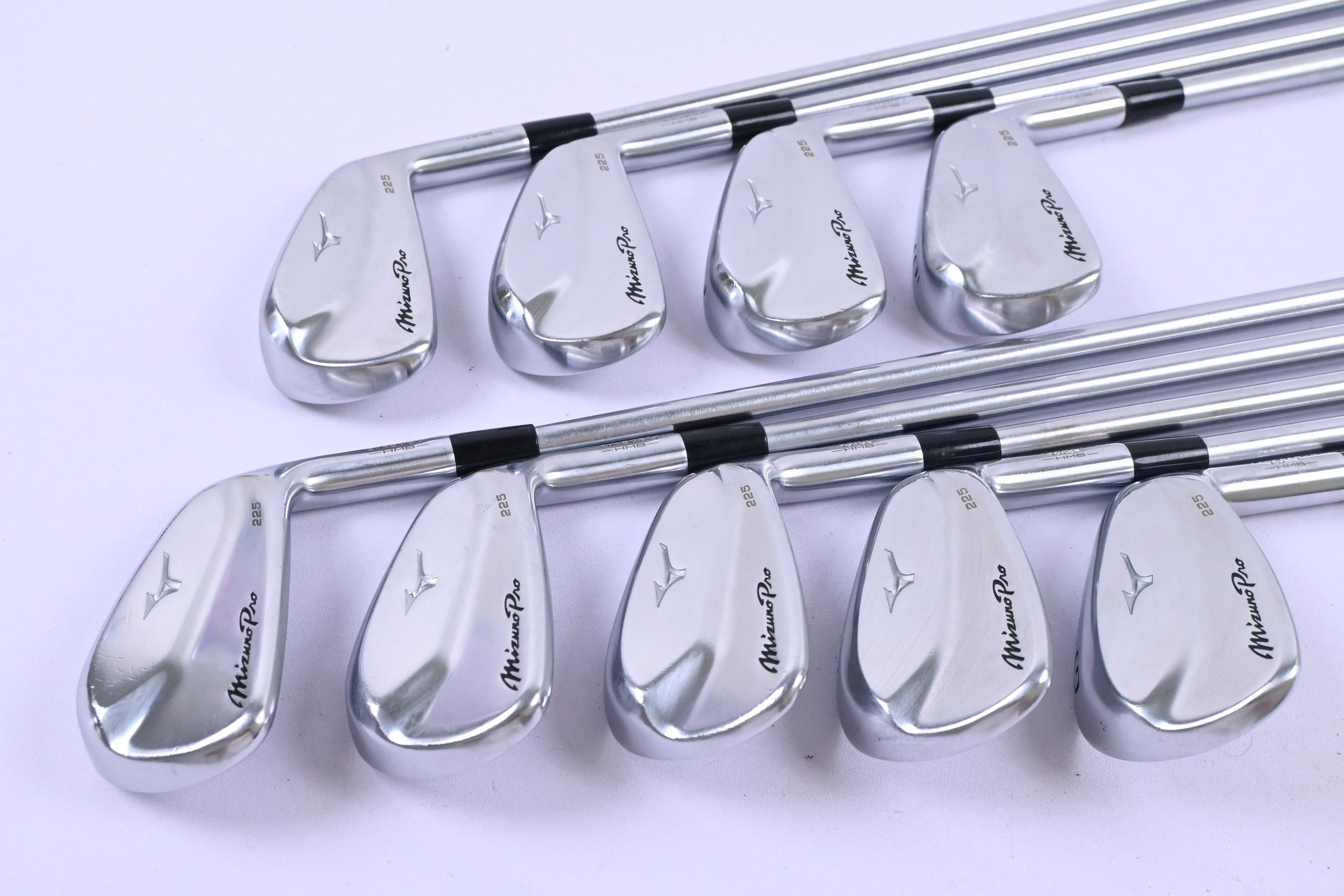 Mizuno Pro 225 Irons / 3-PW+GW / Stiff Flex Project X LS 120 Shafts