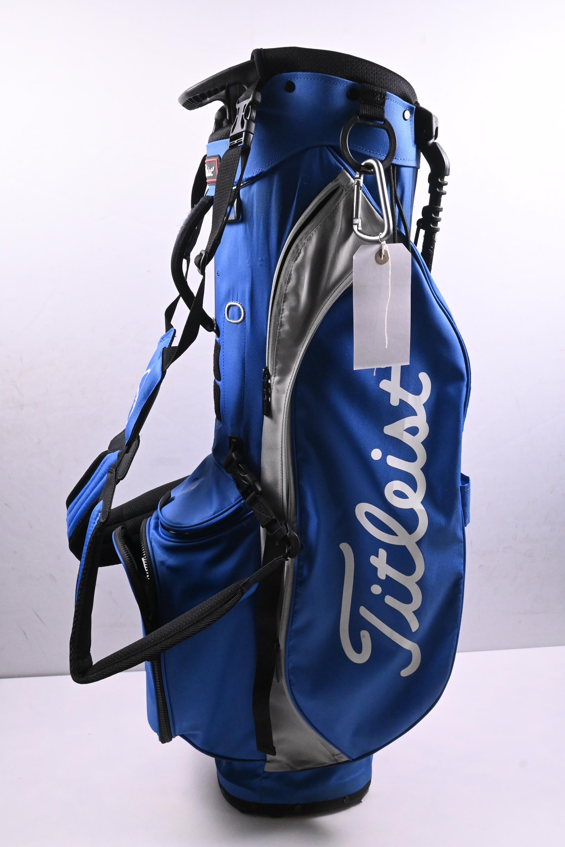 Titleist Player4 Stand Bag / 4-Way Divider / Blue, Grey & Black