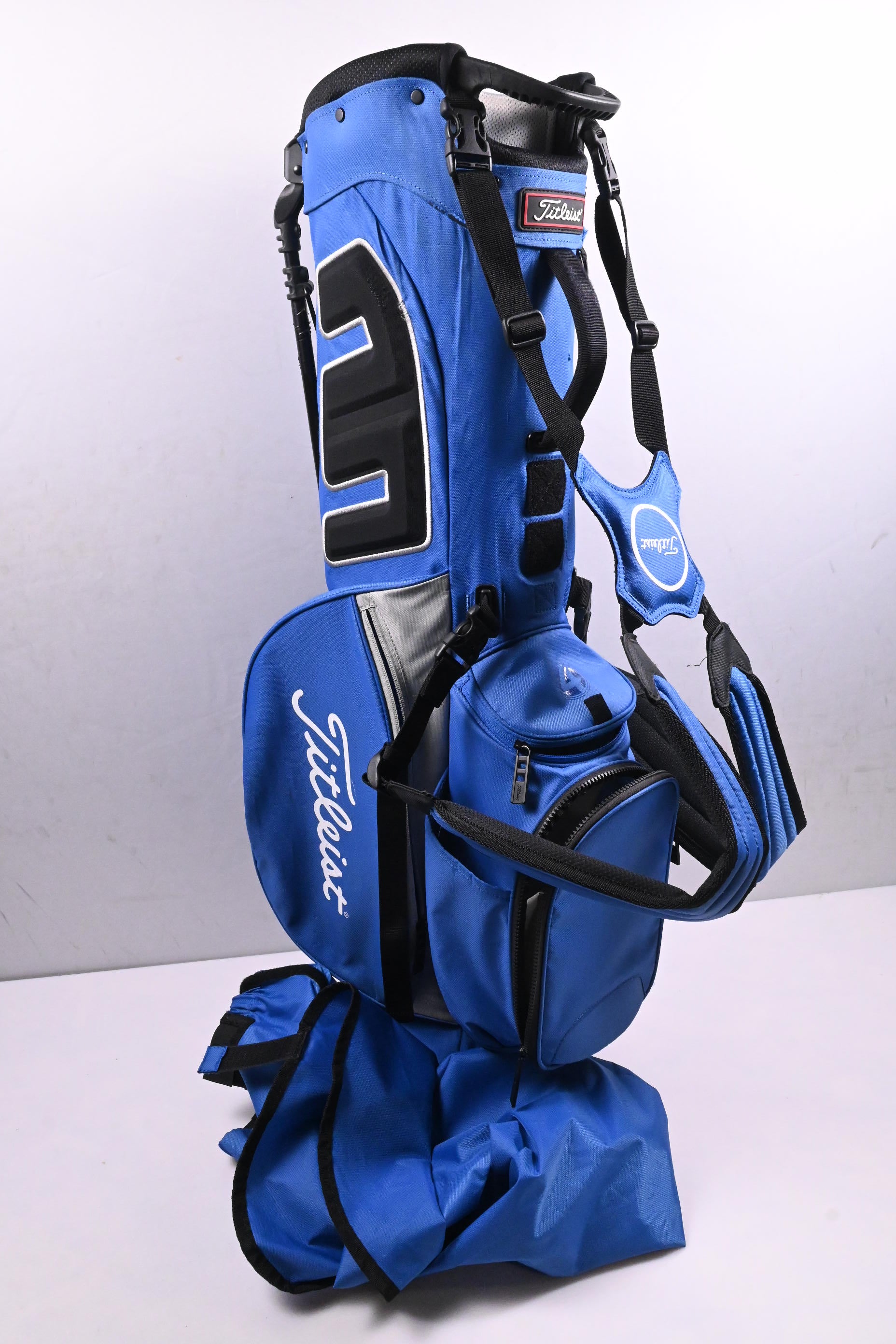Titleist Player4 Stand Bag / 4-Way Divider / Blue, Grey & Black