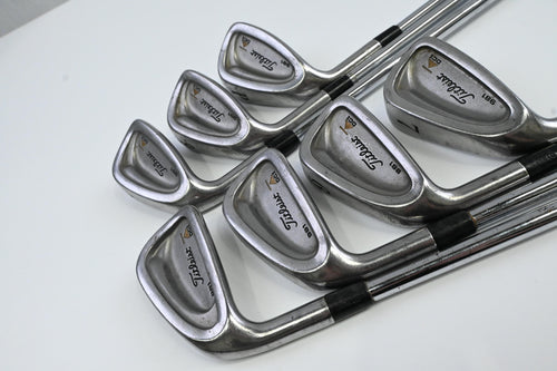 Left Hand Titleist DCI 981 Irons / 4-PW / Regular Flex Titleist Tri-Spec Shafts