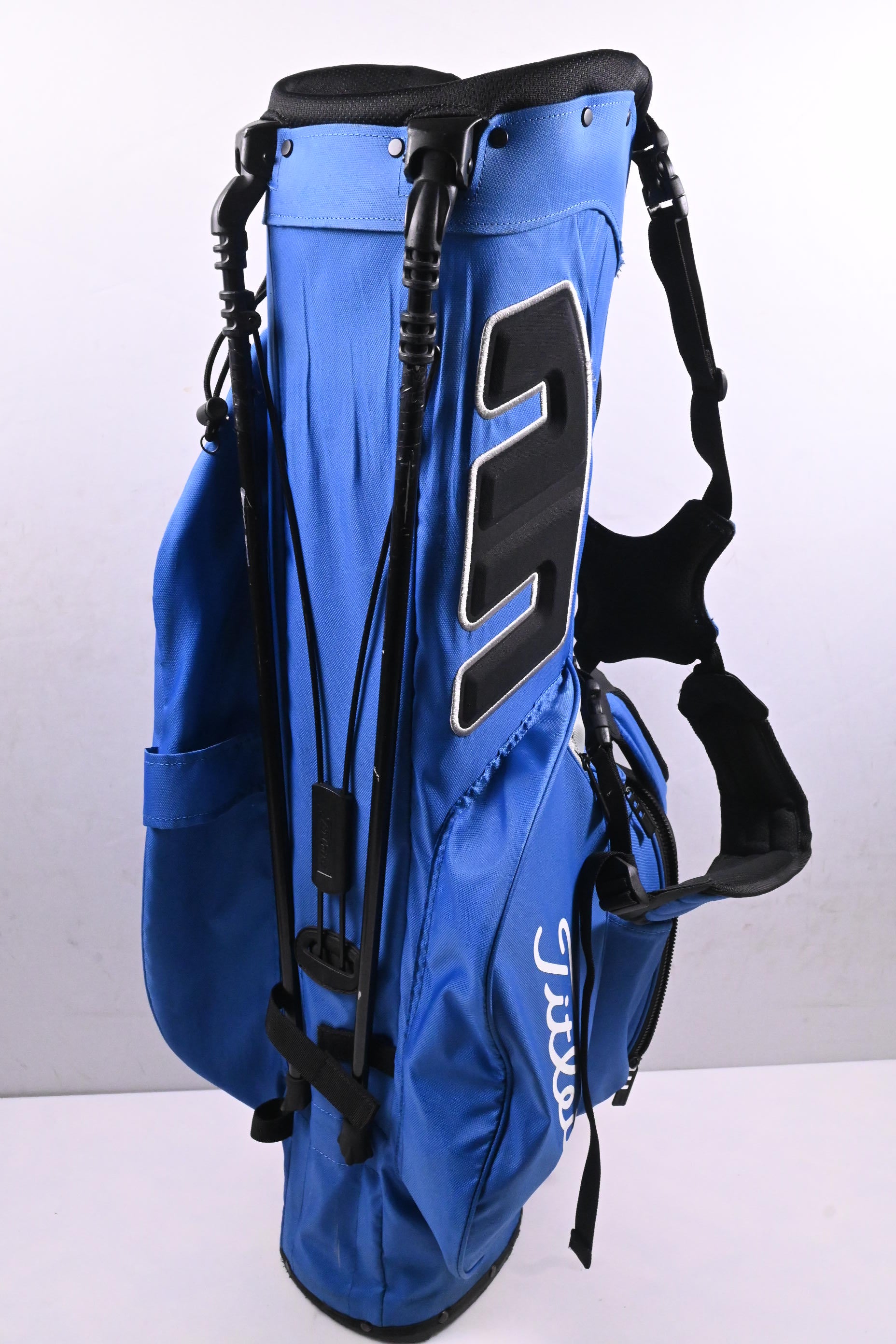 Titleist Player4 Stand Bag / 4-Way Divider / Blue, Grey & Black