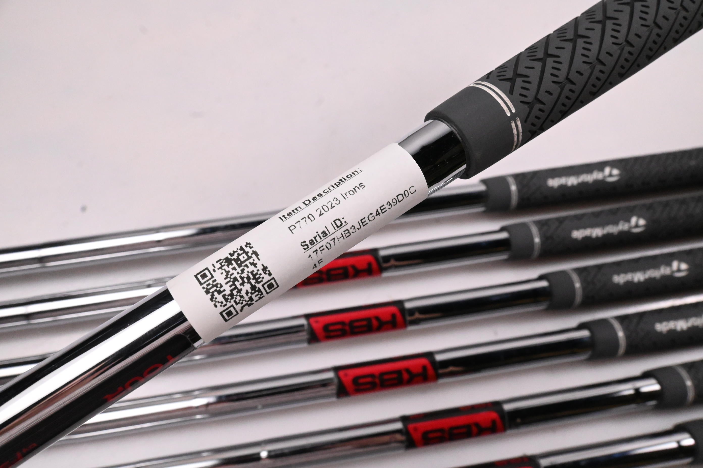 Taylormade P770 2023 Irons / 4-PW / Stiff Flex KBS Tour Shafts