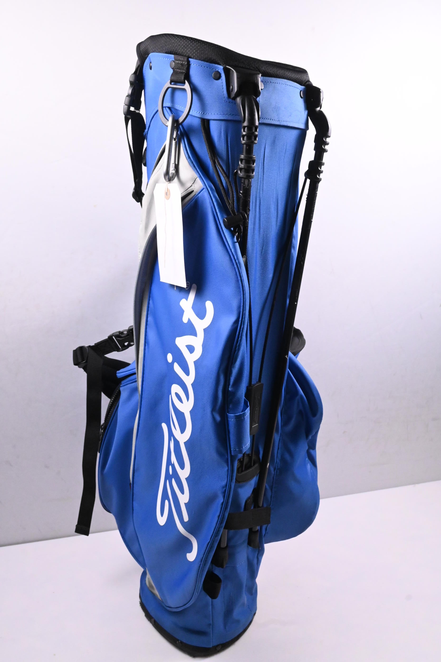 Titleist Player4 Stand Bag / 4-Way Divider / Blue, Grey & Black