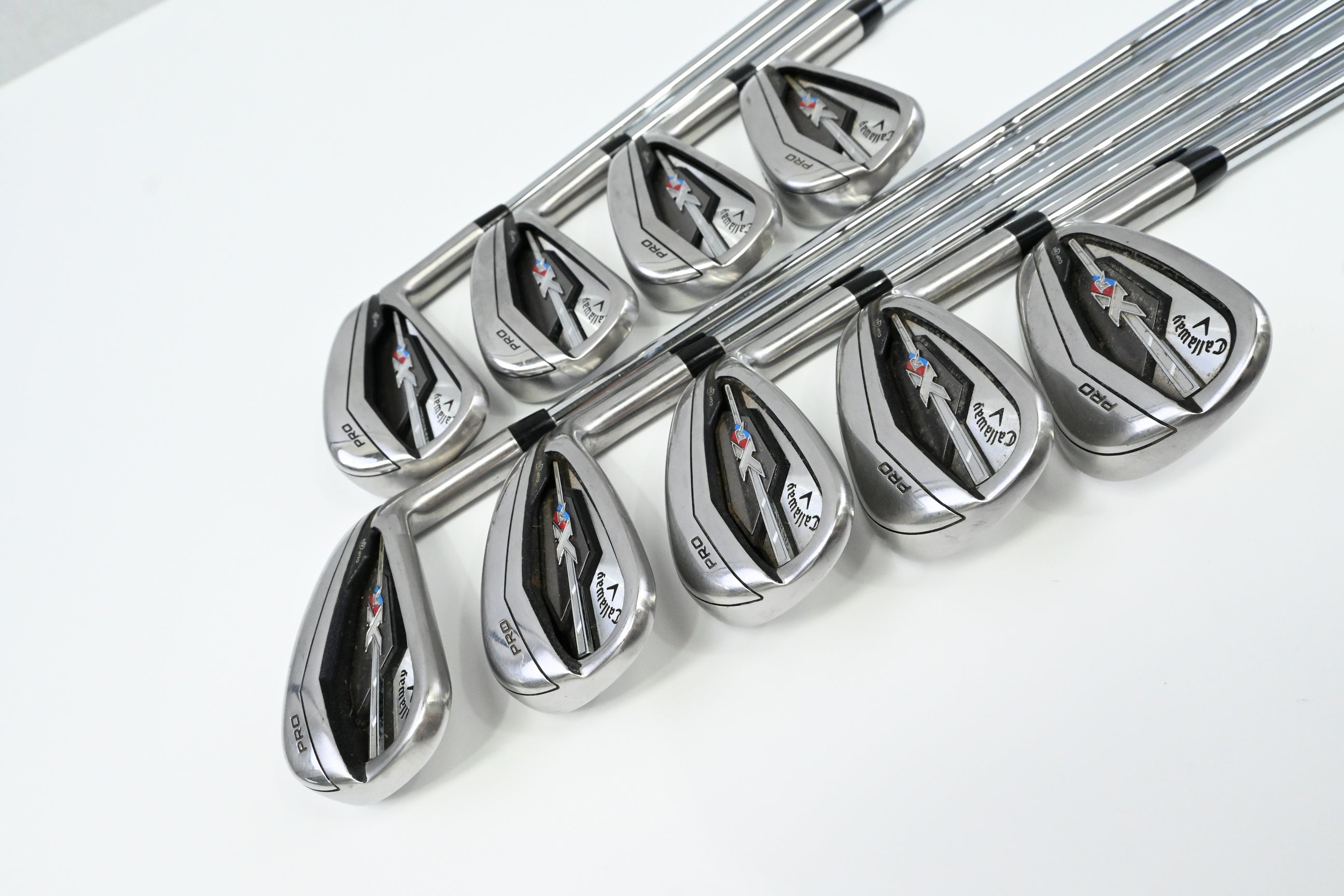 Callaway XR Pro Irons / 3-PW+AW / Stiff Flex SpeedStep 80 Shafts
