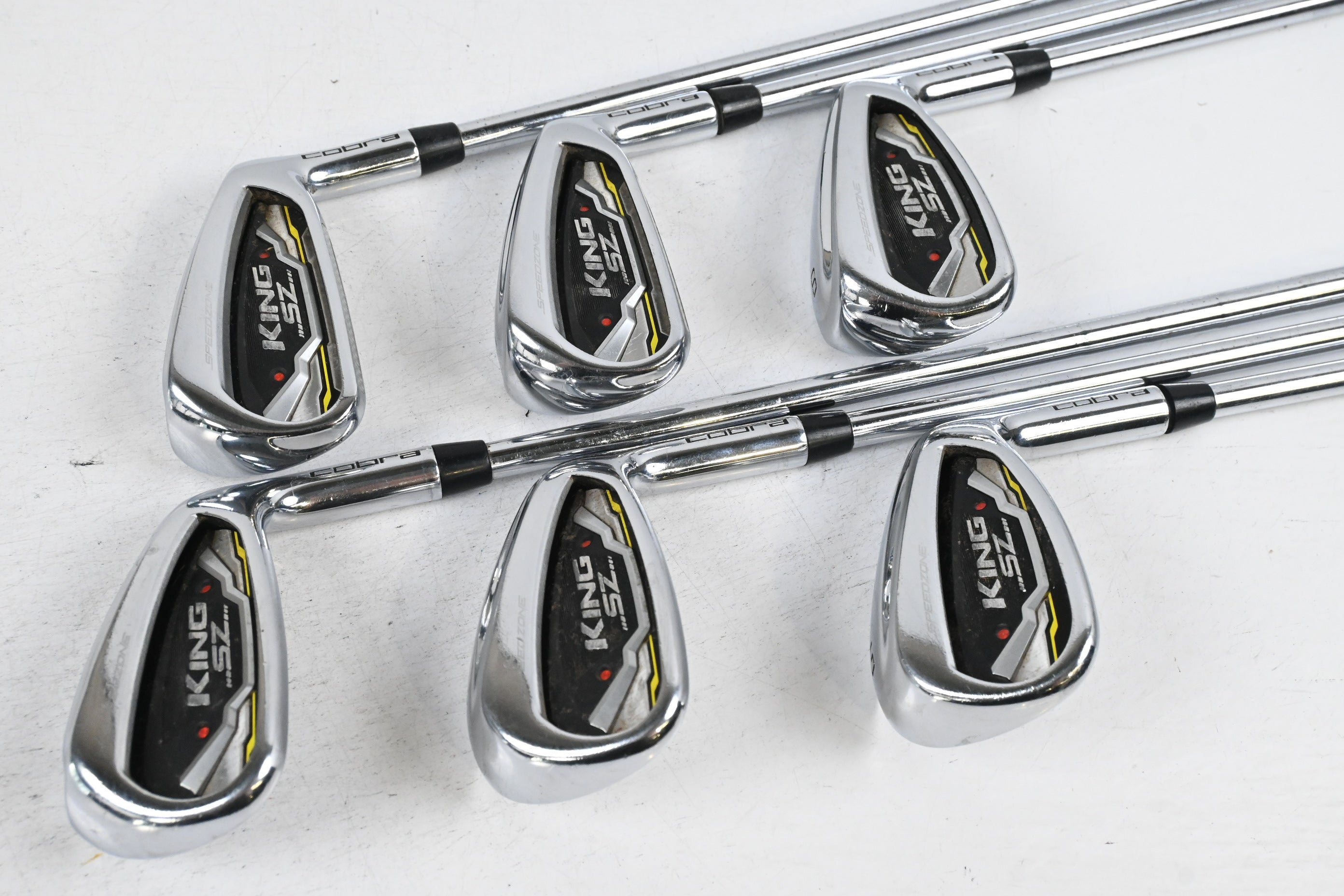 Cobra King Speedzone Irons / 6-PW+GW / Regular Flex KBS Tour 90 Shafts