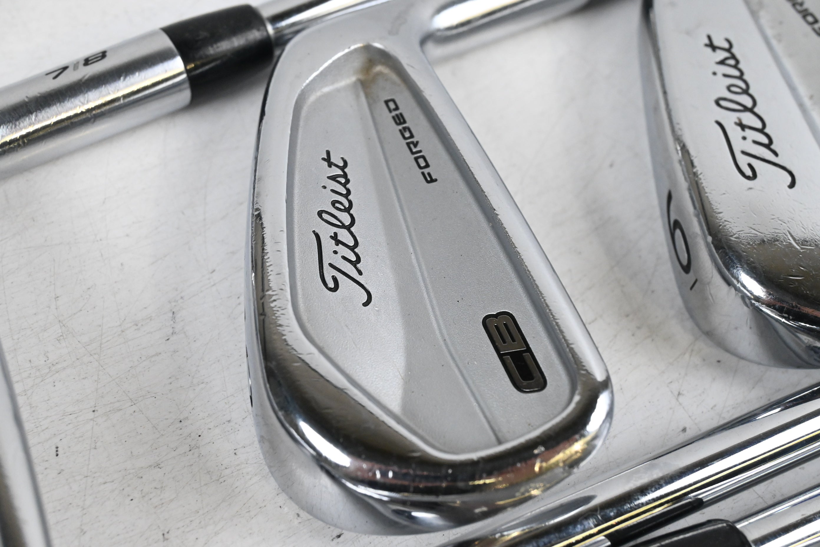 Titleist 718 MB / CB Combo Irons / 4-PW / Stiff Flex KBS Tour Shafts