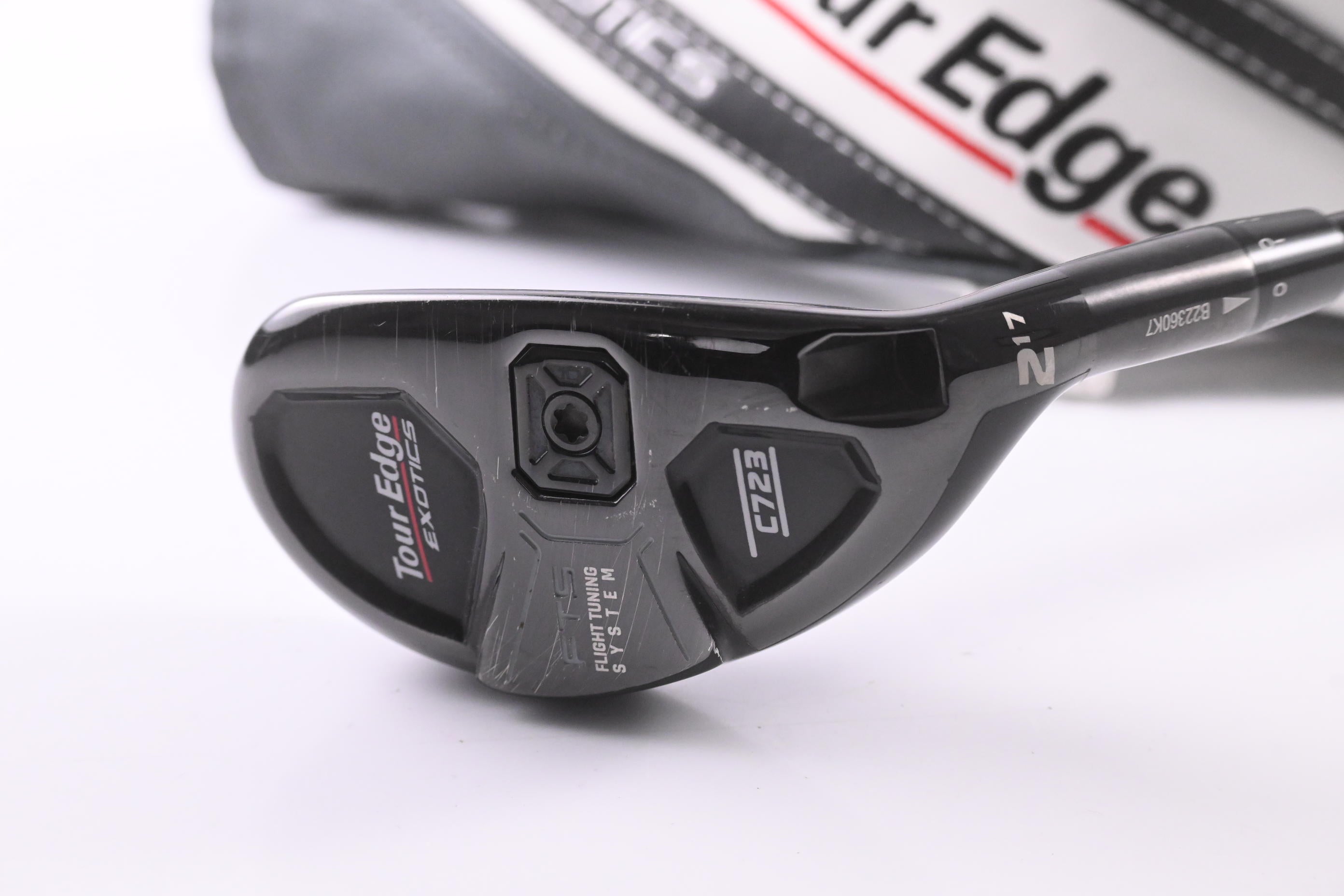 Tour Edge Exotics C723 #2 Hybrid / 17 Degree / Stiff Flex HZRDUS Gen4 Black 80