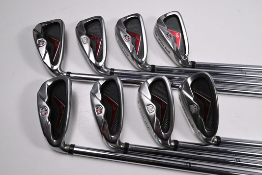 Left Hand Wilson Fat Shaft Irons / 4-PW+SW / Uniflex True Temper TX-105 Shafts