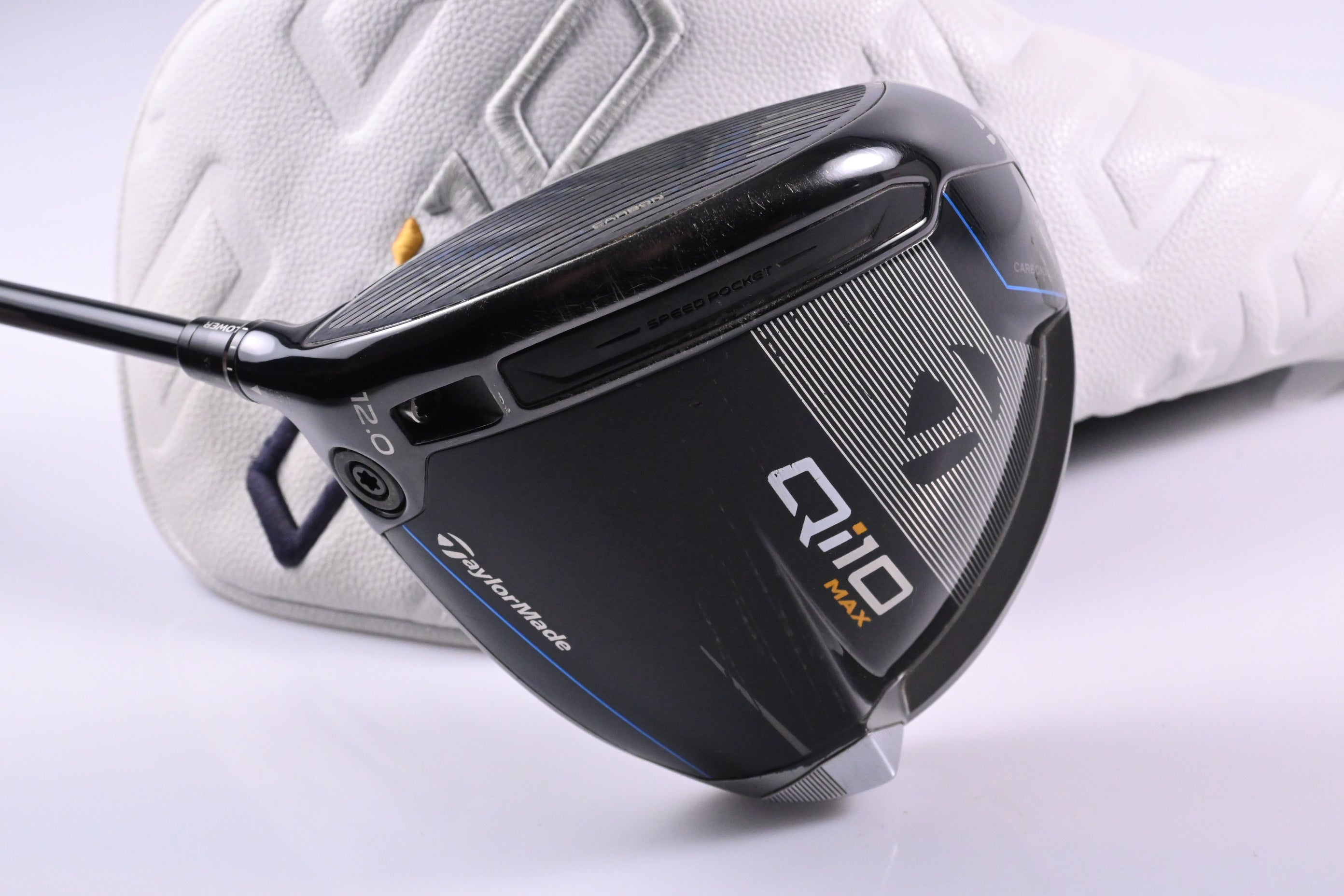 Left Hand Taylormade Qi10 Max Driver / 12 Degree / Stiff Flex Ventus TR Red 5