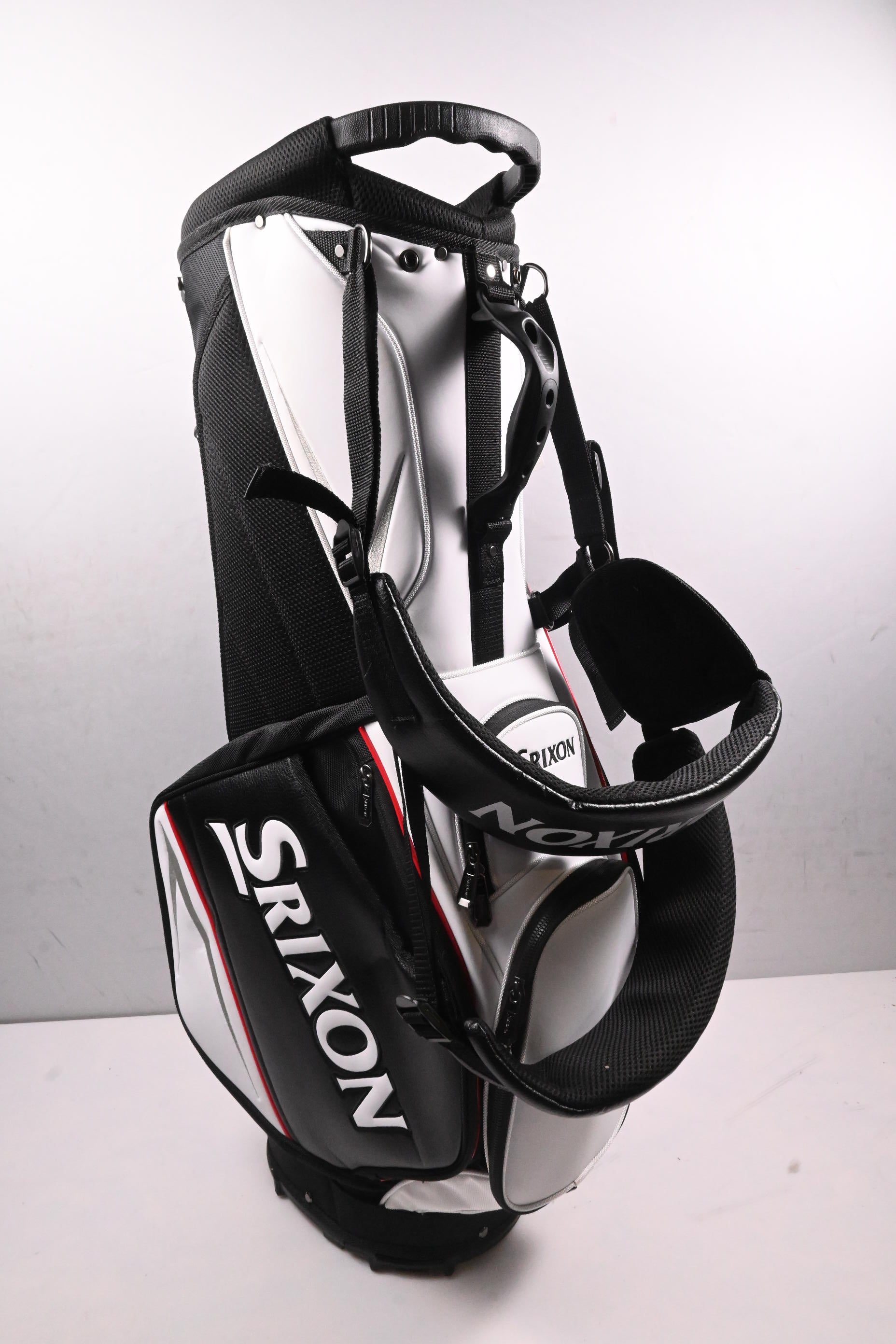 Srixon Tour Stand Bag / 5-Way Divider / Black, White, Red