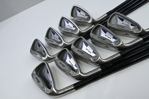 Left Hand Mizuno MX-19 Irons / 3-PW+SW / Regular Flex Mizuno Exsar IS2 Shafts