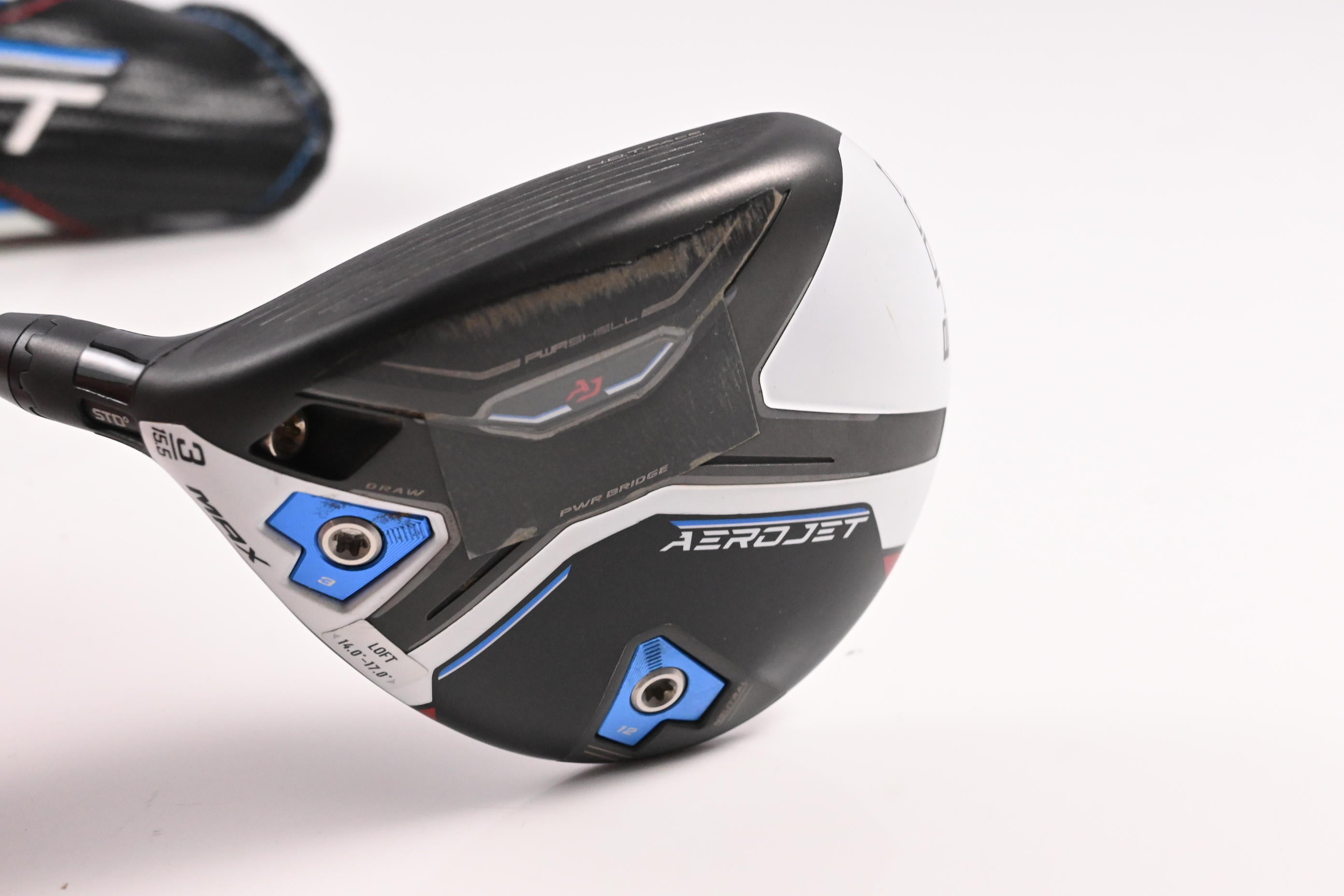 Left hand Cobra Aerojet Max #3 Wood / 15.5 Degree / Regular Flex UST Helium Nanocore 5 Shaft