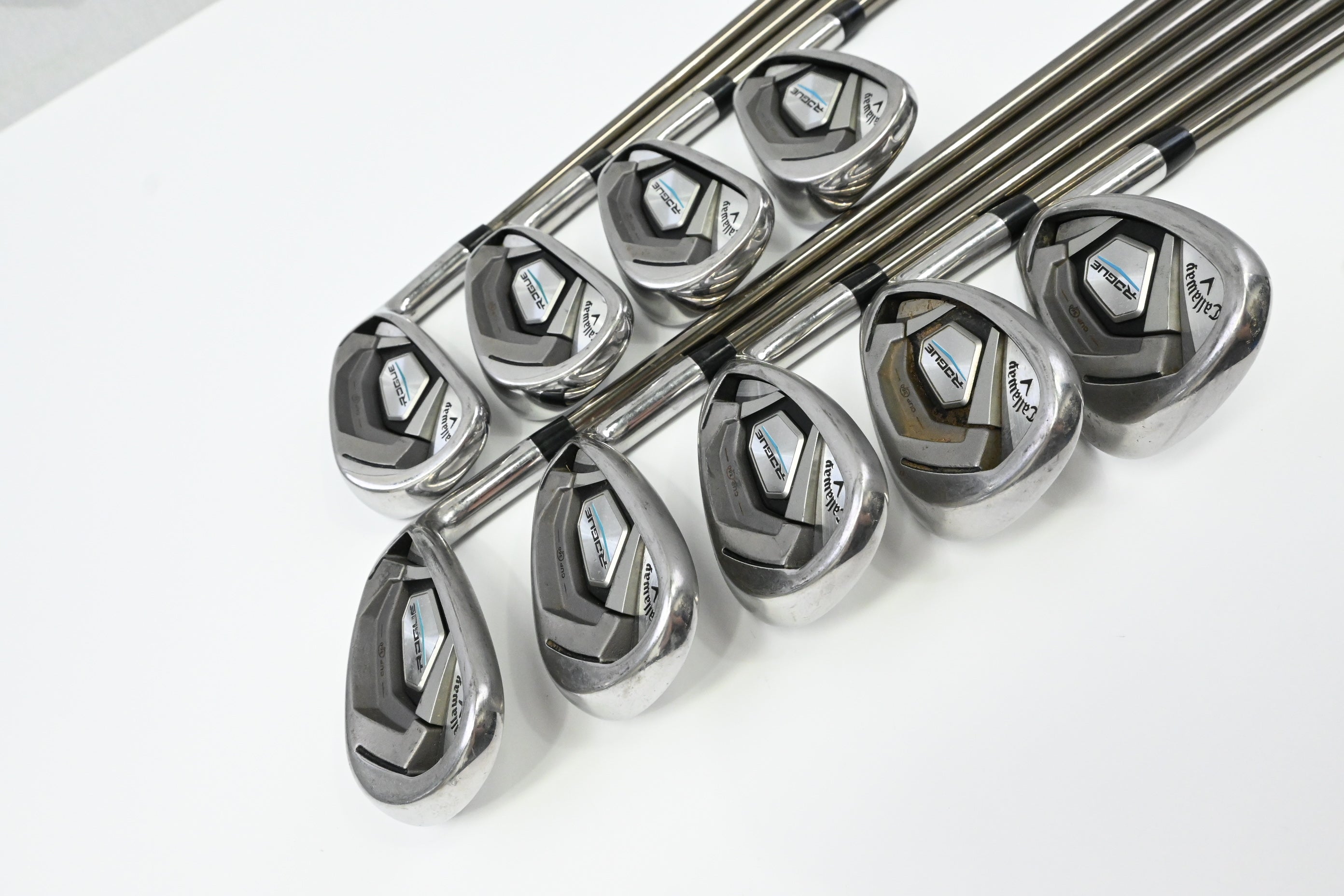 Callaway Rogue Irons / 5-PW+AW+SW+LW / Senior Flex UST Recoil ES 760 Shafts