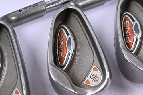 Ping G10 Irons / 4-PW / Black Dot / Regular Flex Ping AWT Shafts