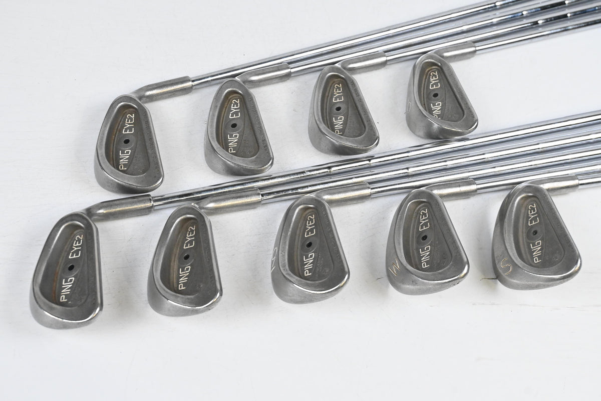 Ping Eye 2+ Irons / 3-PW+SW / Black Dot / Stiff Flex Ping KT-M Shafts