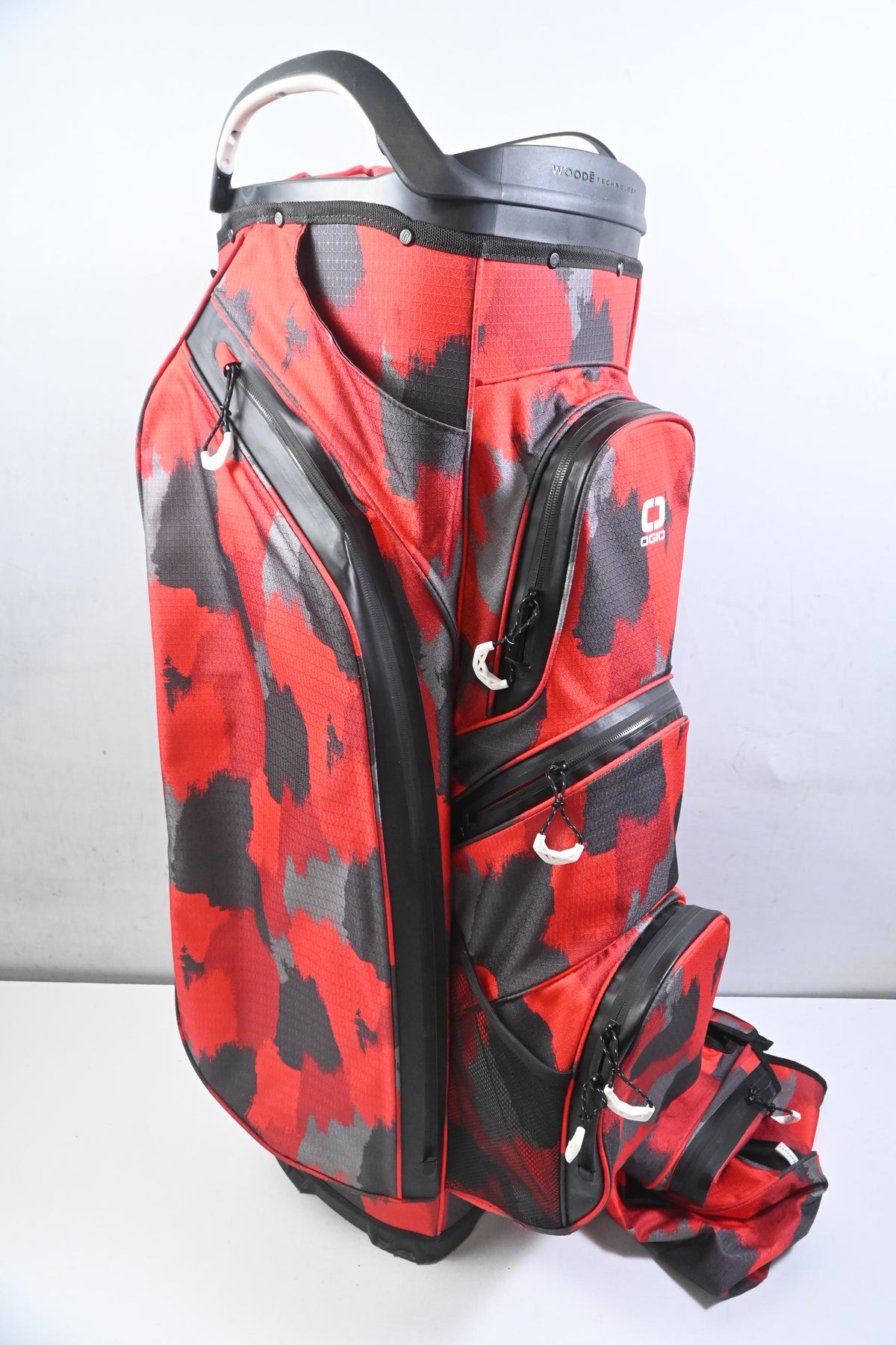 Ogio All Elements Silencer Cart Bag / 15-Way Divider / Red, Camo