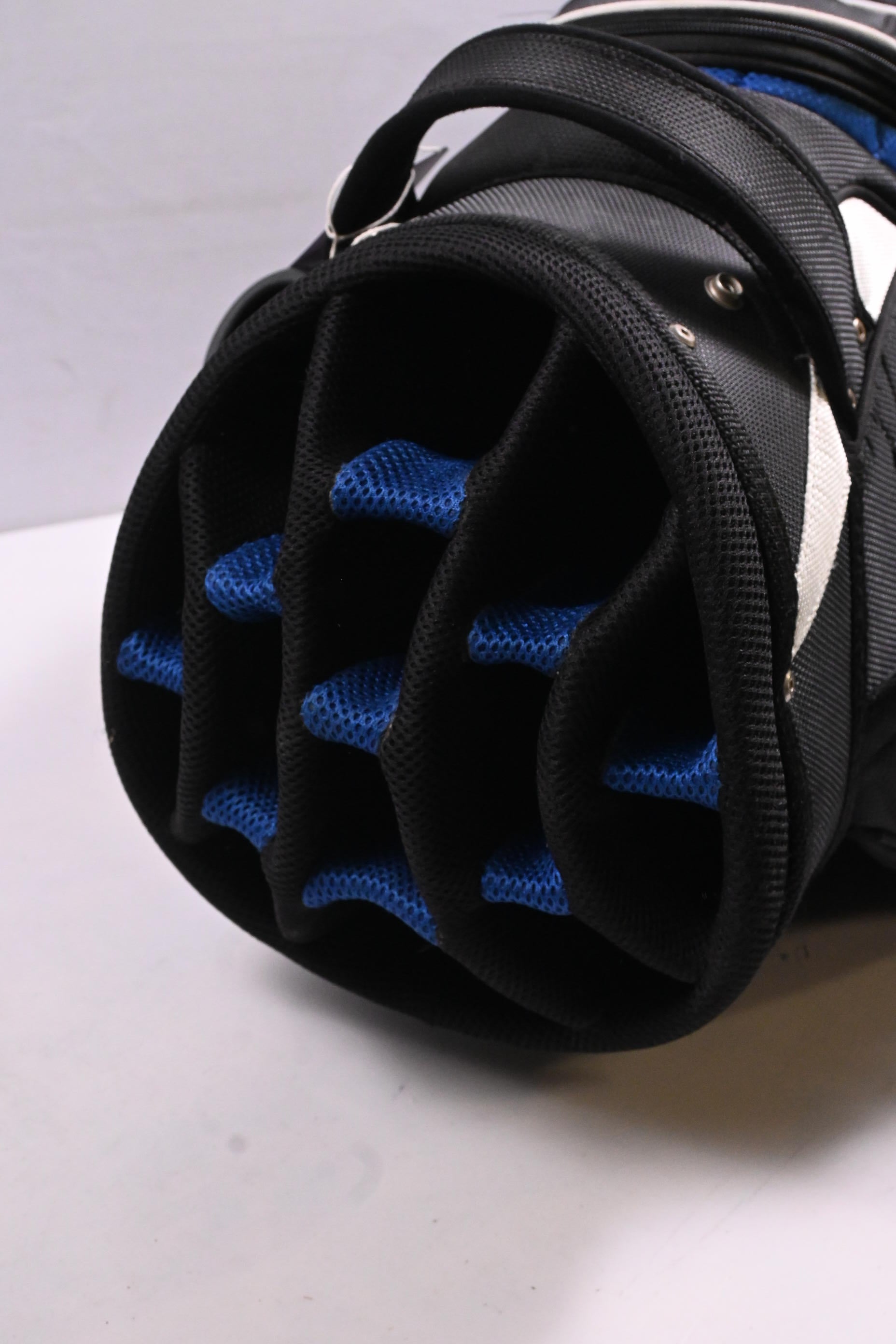 Stewart Golf Cart Bag / 14-Way Divider / Black, Blue