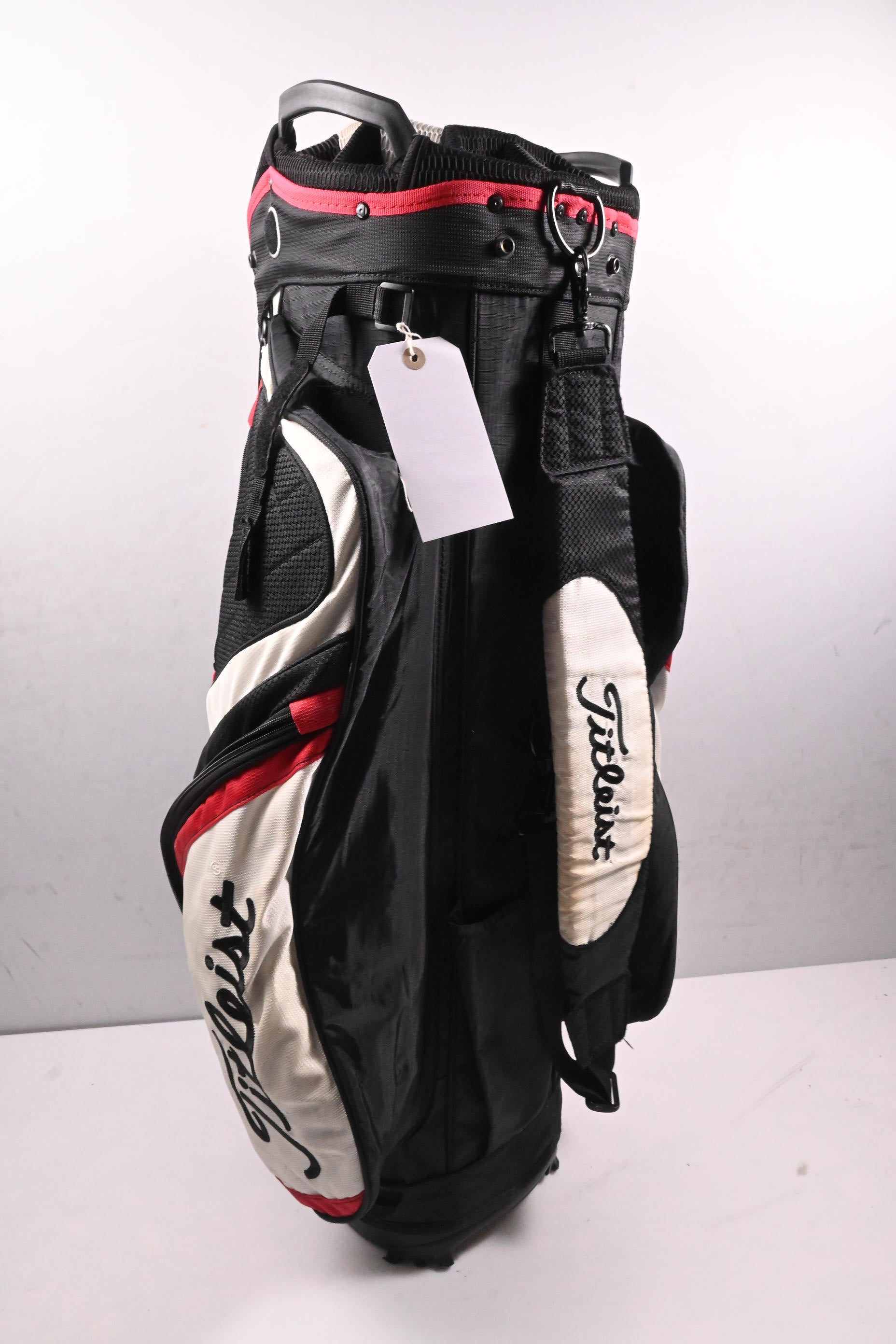Titleist Cart Bag / 14-Way Divider / Black, White & Red