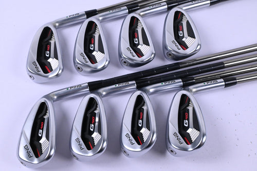 Ping G410 Irons / 5-PW+GW+SW / Green Dot / Senior Flex Recoil ES 760 Shafts