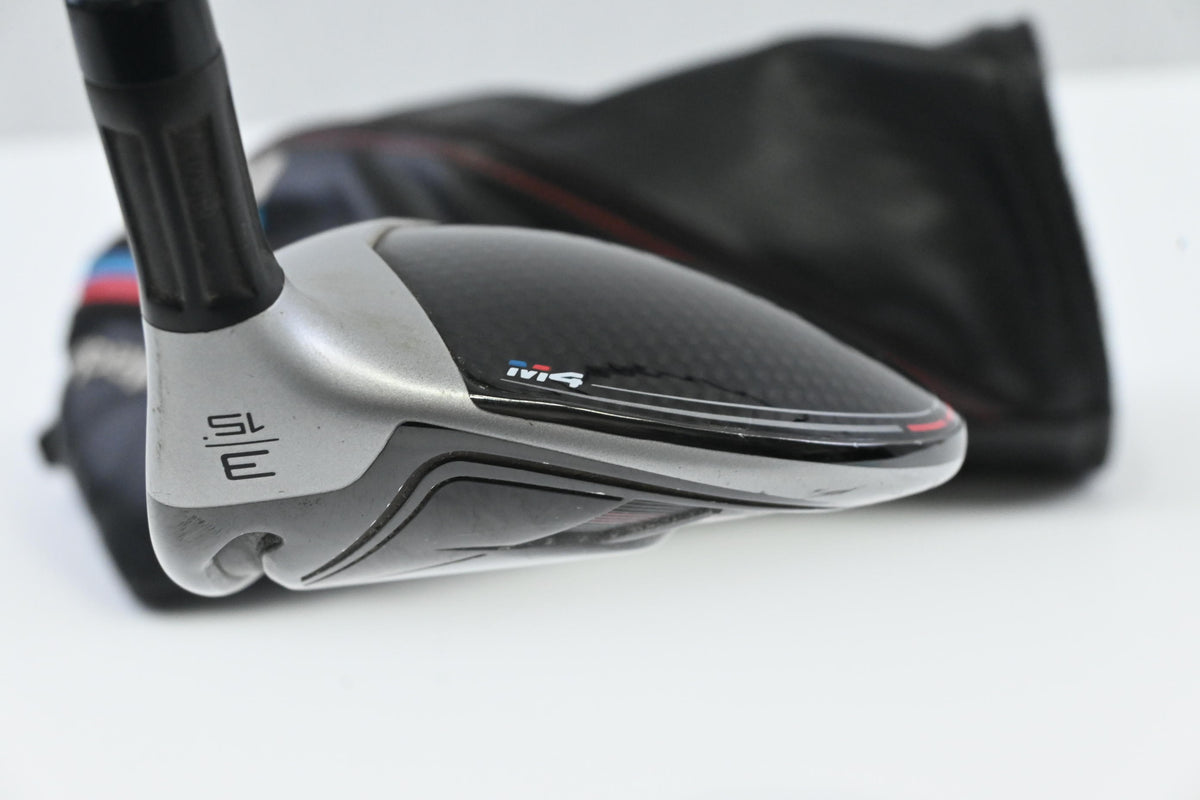 Taylormade M4 #3 Wood / 15 Degree / Stiff Flex Fujikura Atmos Red 6 Shaft