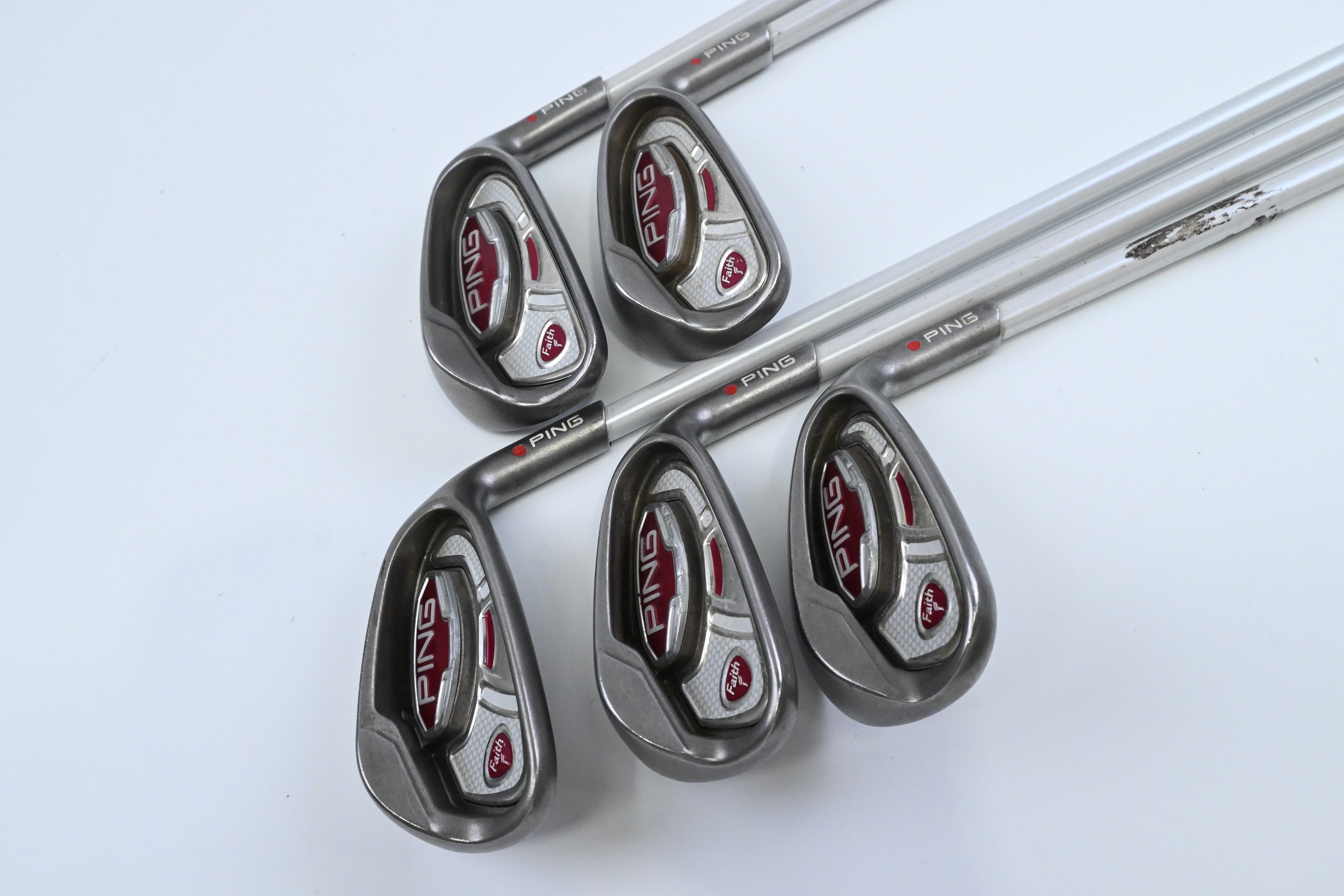 Ladies Ping Faith Hybrid Combo Irons / 7-PW+SW / Red Dot / Ladies Flex Ping ULT