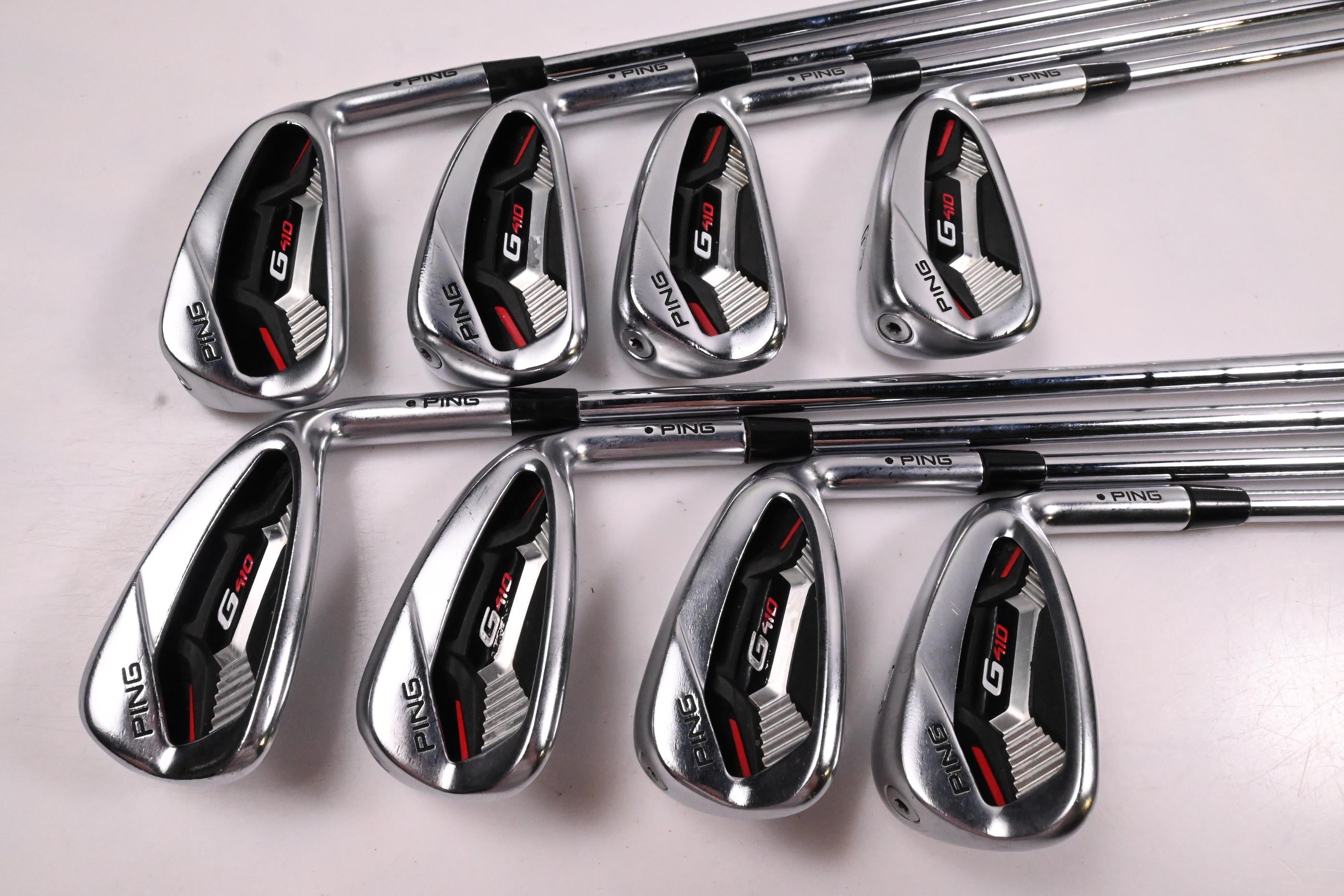 Ping G410 Irons / 4-PW+GW / Black Dot / Stiff Flex N.S.Pro Modus³ Tour 105