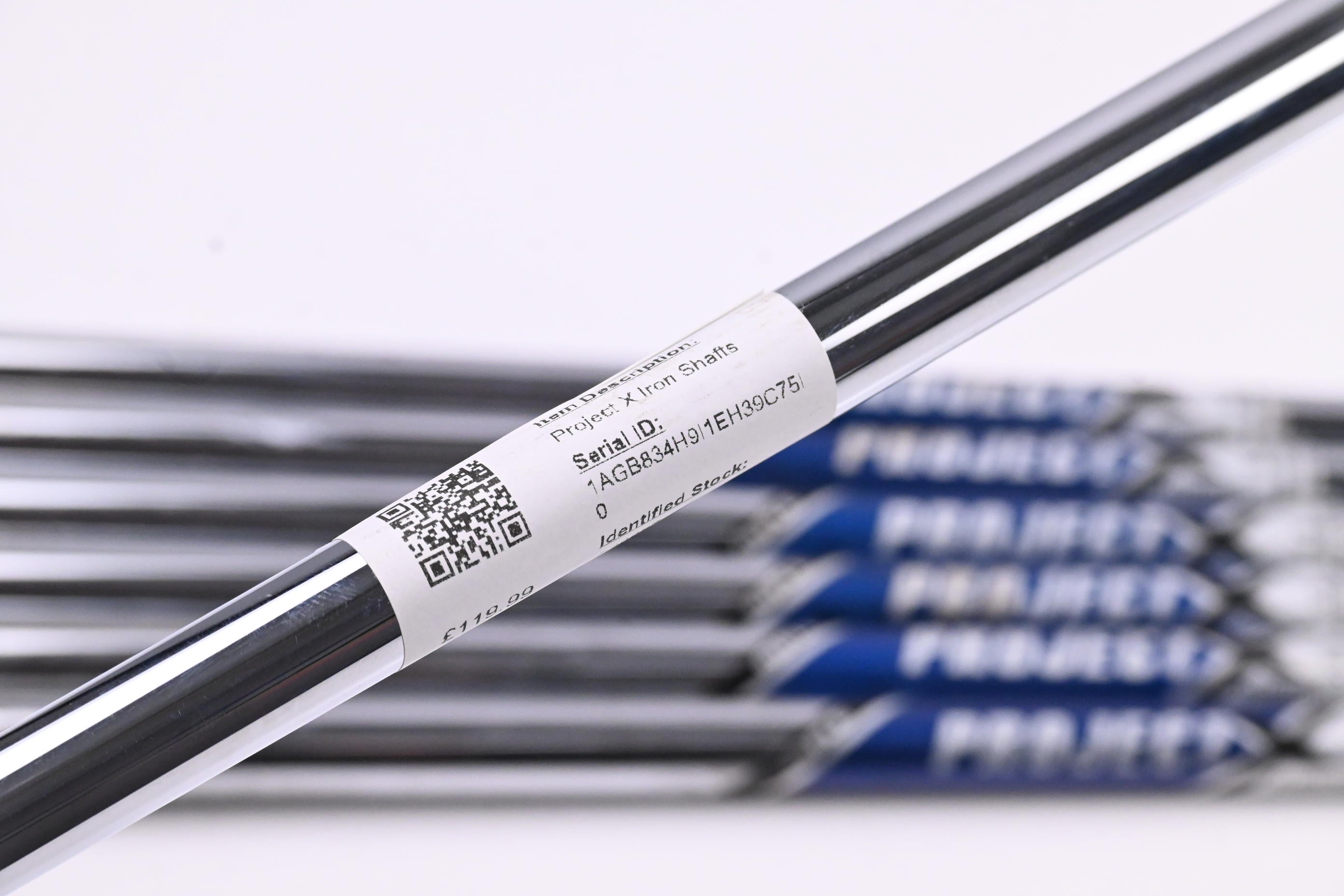 Project X Flighted Iron Shafts / Regular Plus Flex / Set Of 7 / .355" Tip