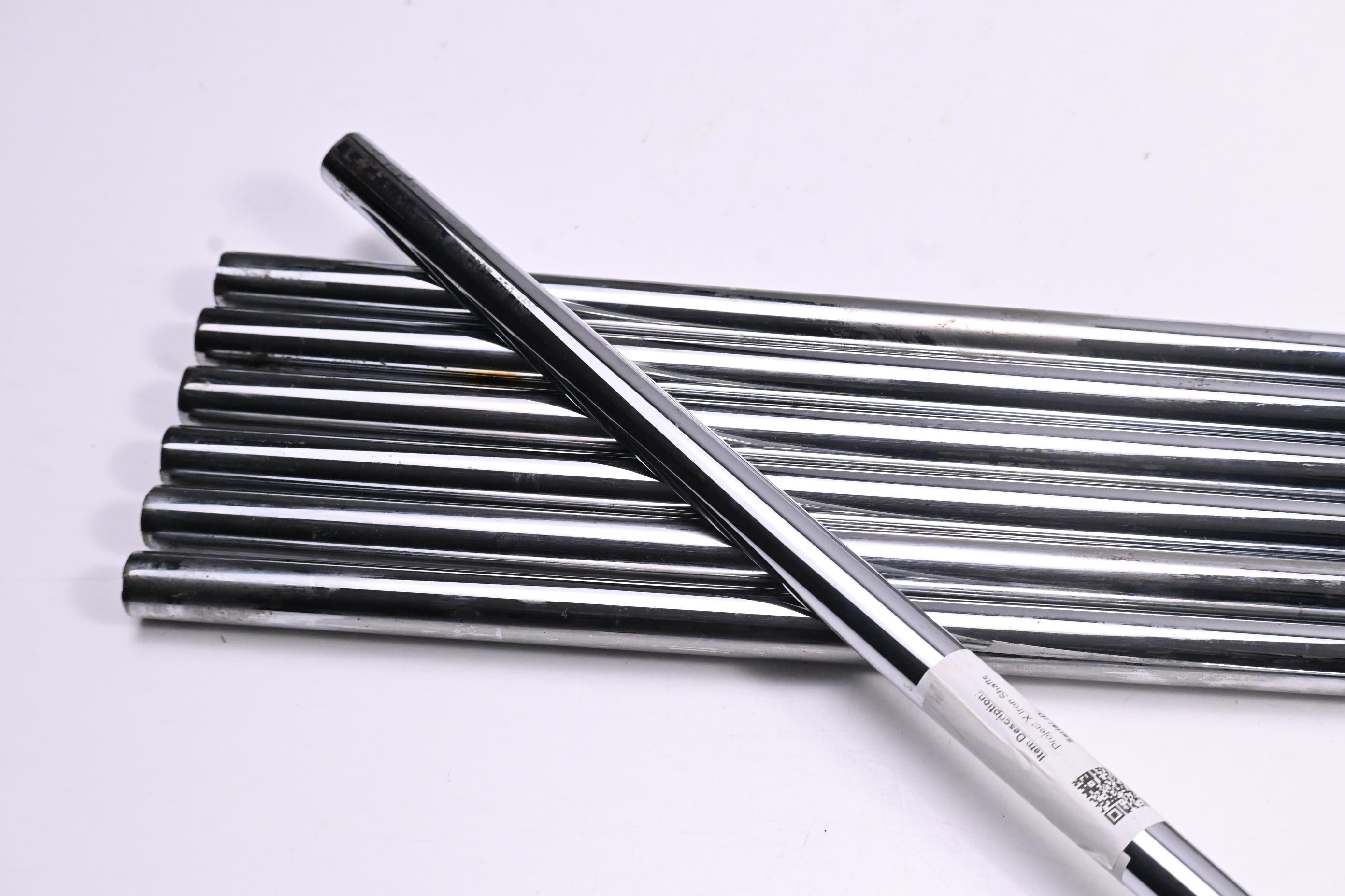 Project X Flighted Iron Shafts / Regular Plus Flex / Set Of 7 / .355" Tip