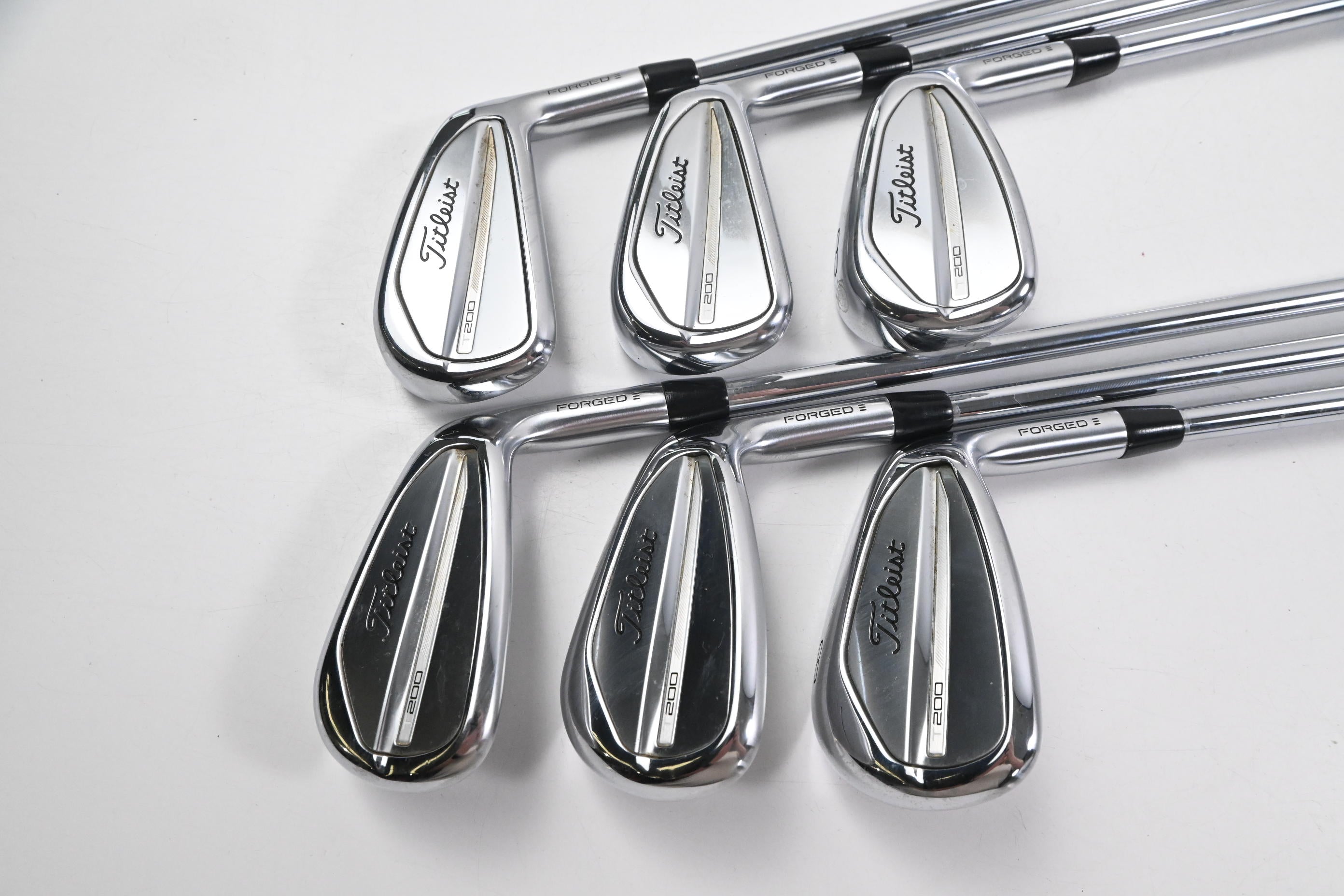 Titleist T200 2023 Irons / 6-PW+GW / Stiff Flex AMT Black S300 Shafts