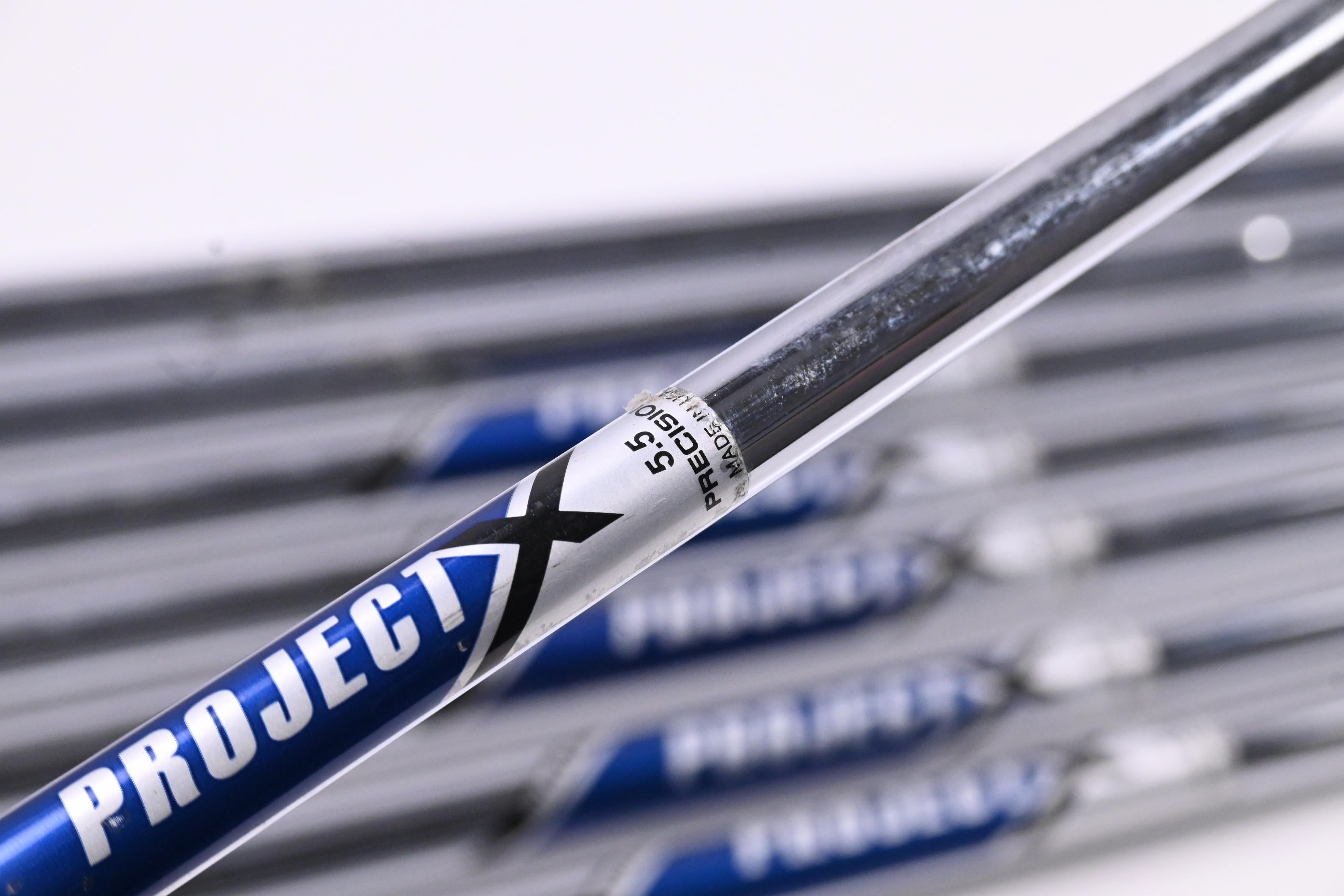 Project X Precision Iron Shafts / Regular Plus Flex / Set Of 8 / .355" Tip