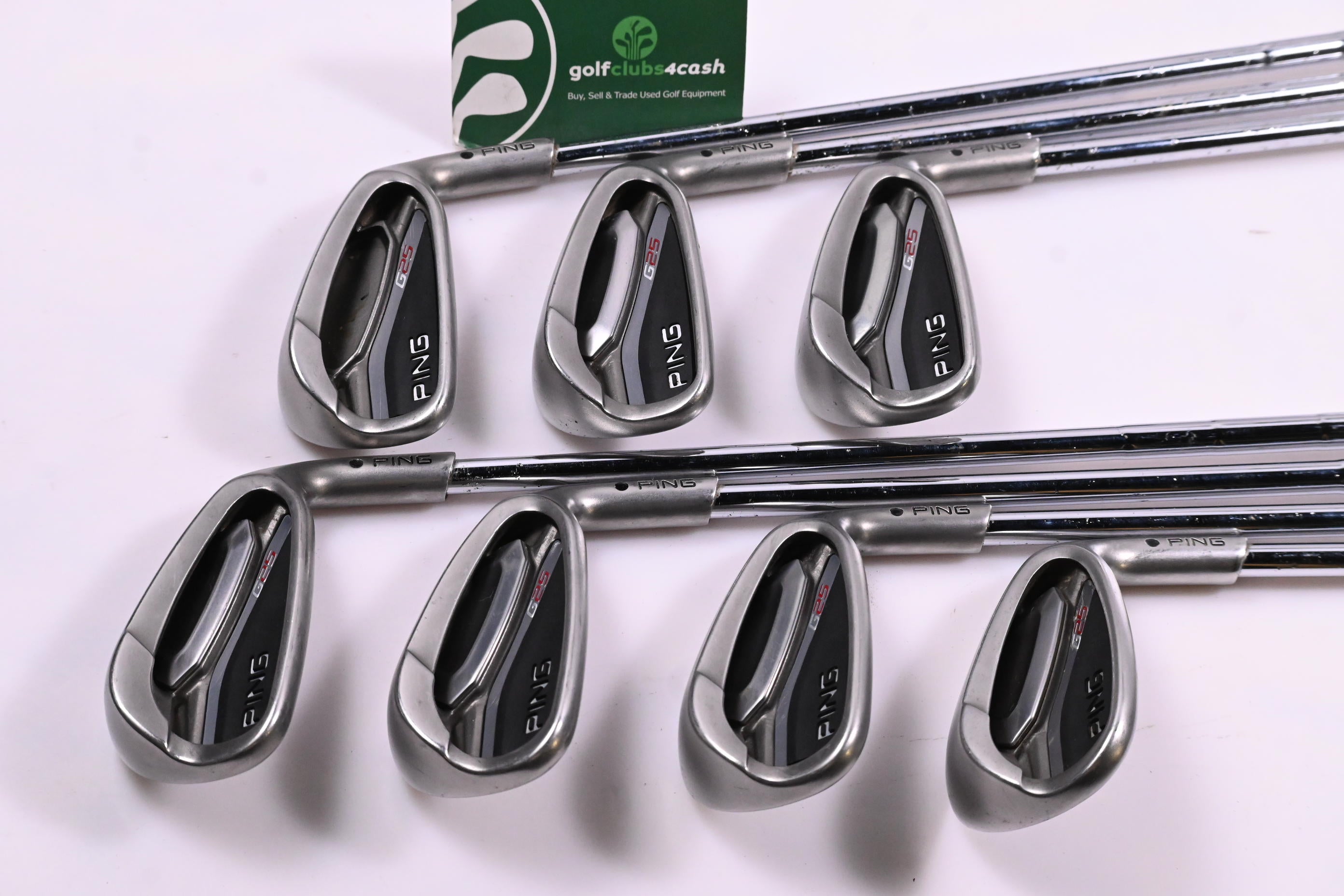 Ping G25 Irons / 5-PW+SW / Black Dot / Regular Flex Ping CFS Shafts