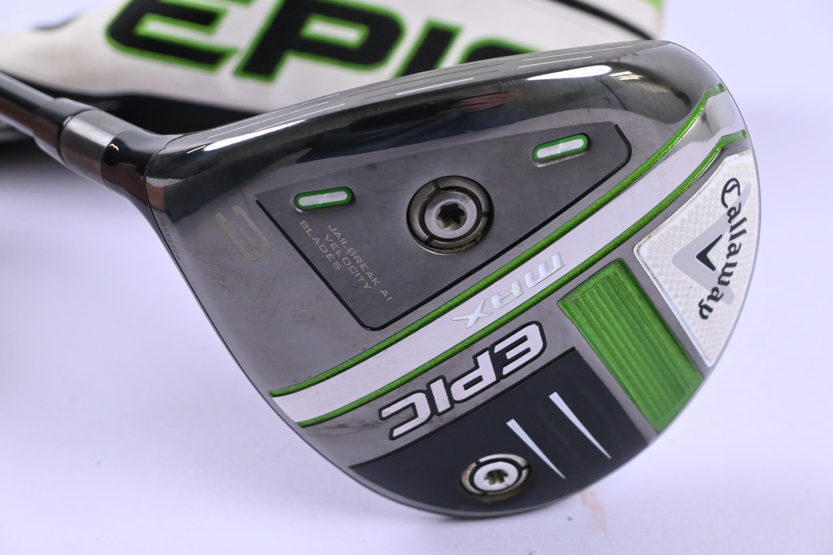 Left Hand Callaway Epic Max #3 Wood / 15 Degree / Stiff Flex MMT 70 Shaft