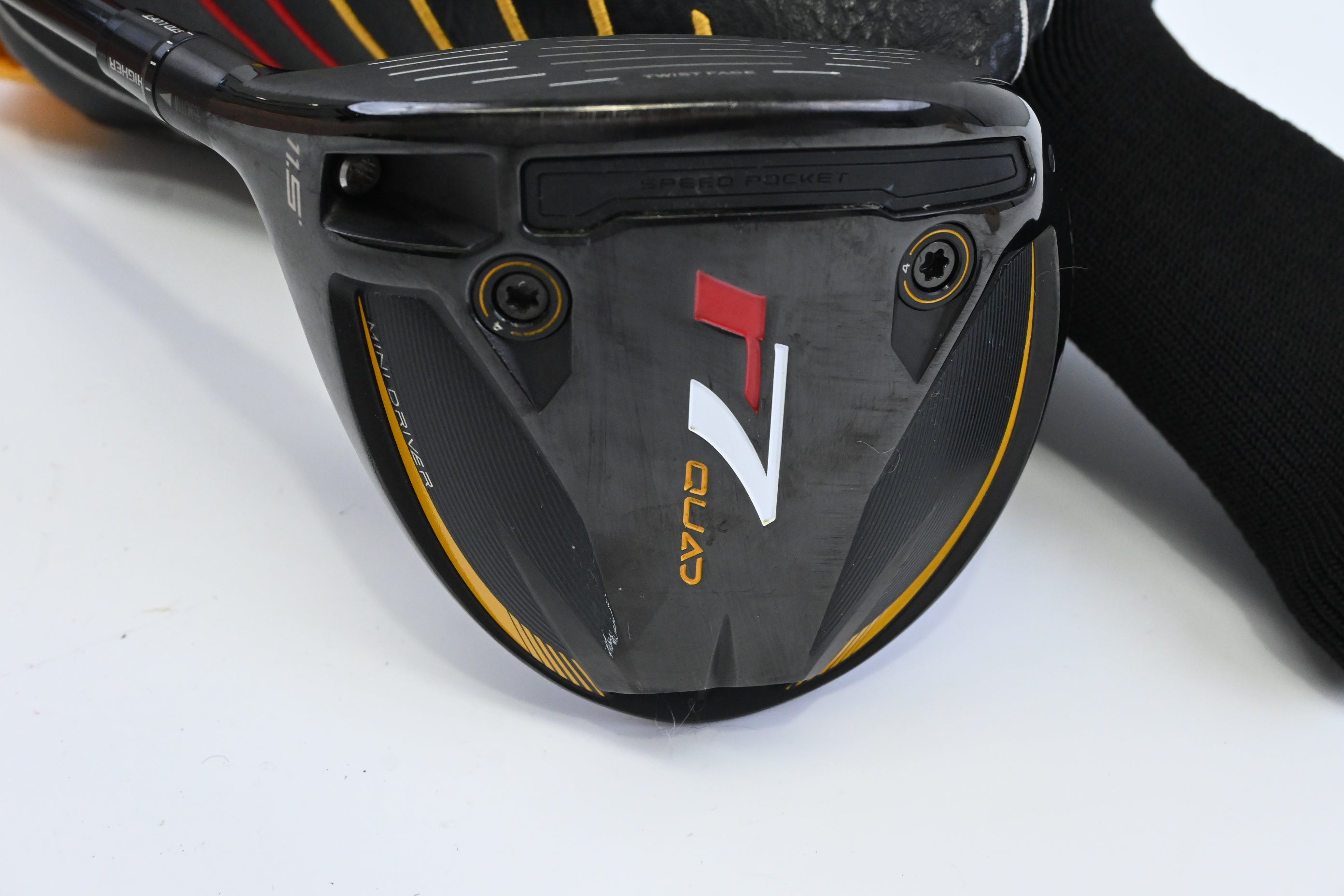 Left Hand Taylormade R7 Quad Mini Driver / 11.5 Degree / Regular Flex Speeder MD