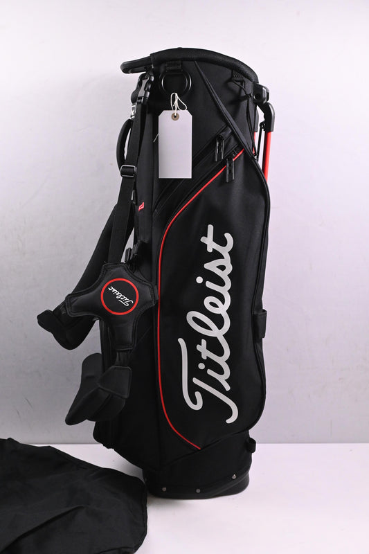 Titleist Players 4 Stand Bag / 4-Way Divider / Black, Red