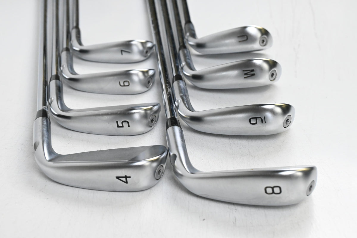 Left Hand Ping i530 Irons / 4-PW+GW / Blue Dot / Regular Flex Ping AWT 3.0