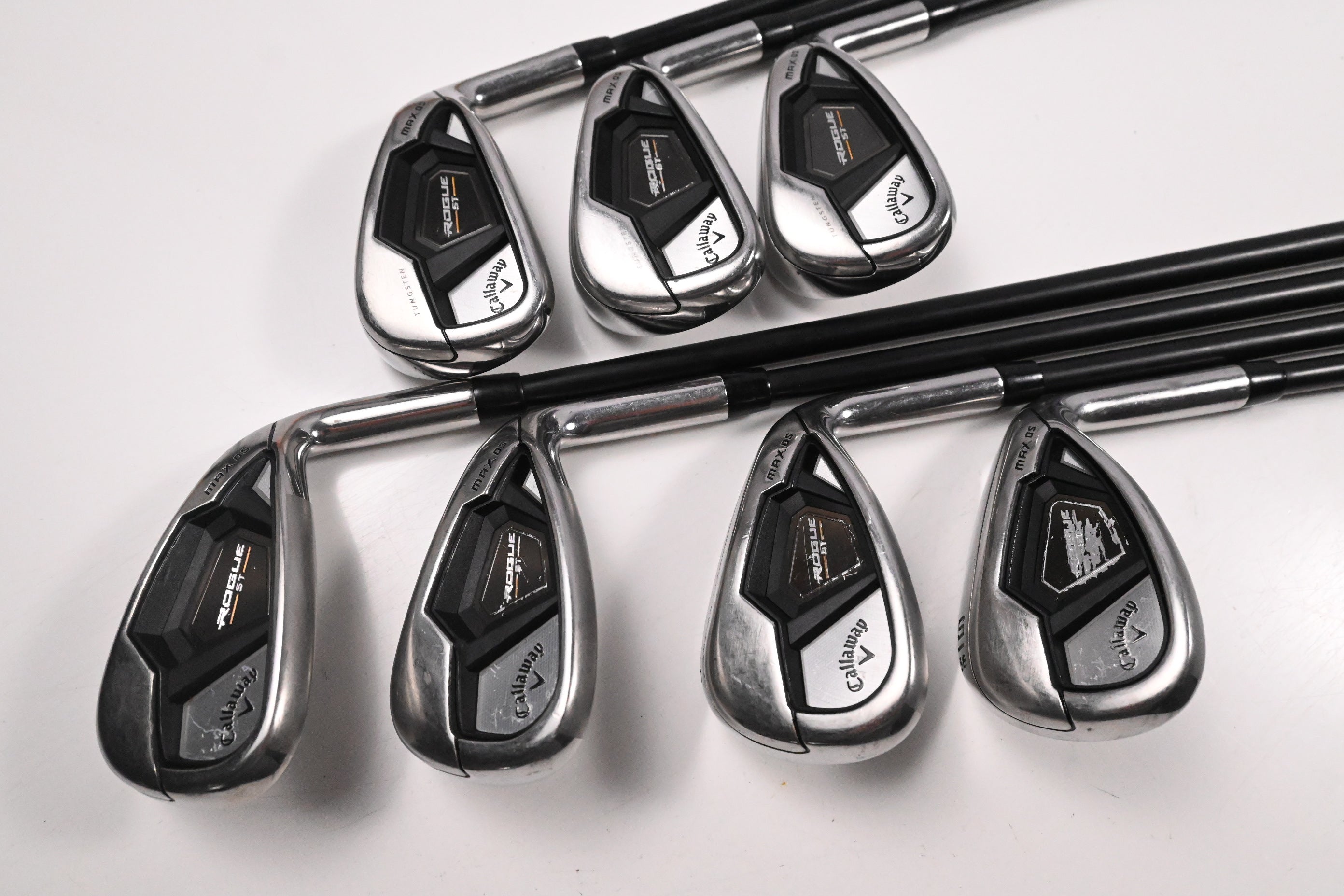 Ladies Callaway Rogue ST Max OS Lite Irons / 6-PW+GW+SW / Ladies Flex Cypher 40